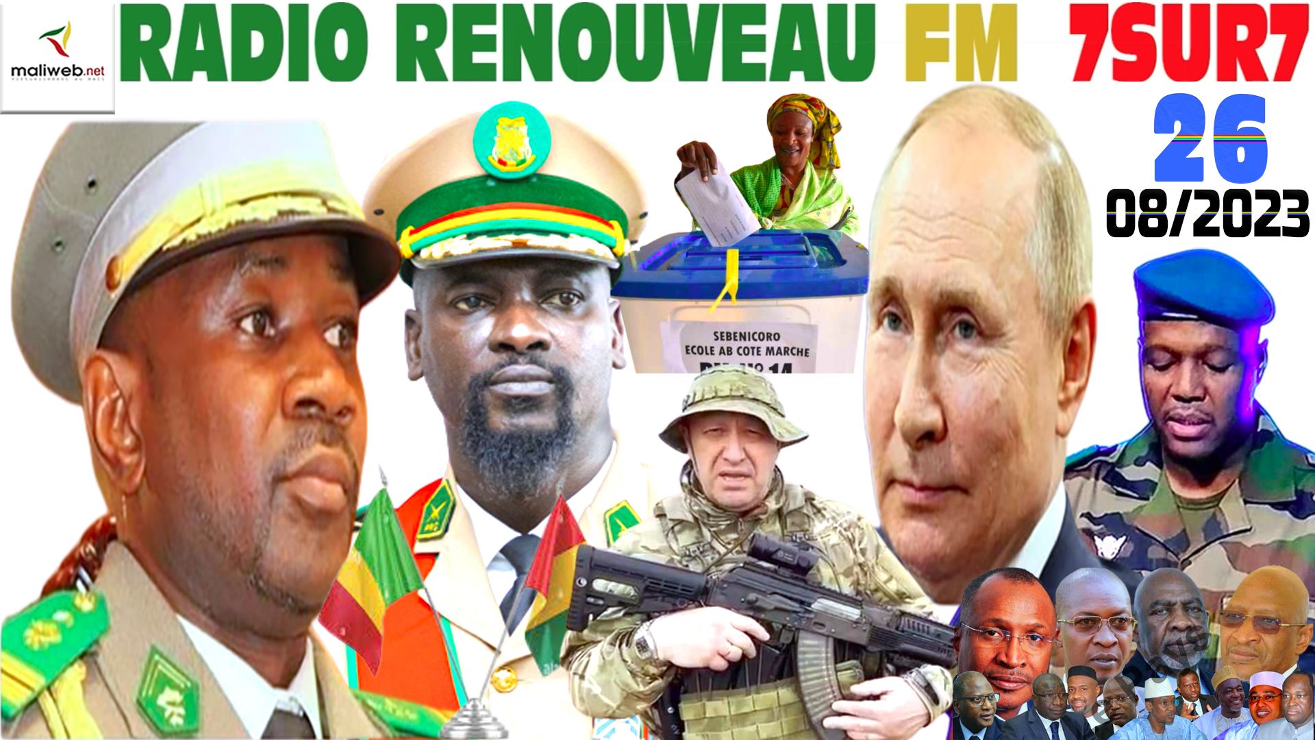 Emission 7SUR7 de la RADIO RENOUVEAU FM du 26 AOUT 2023