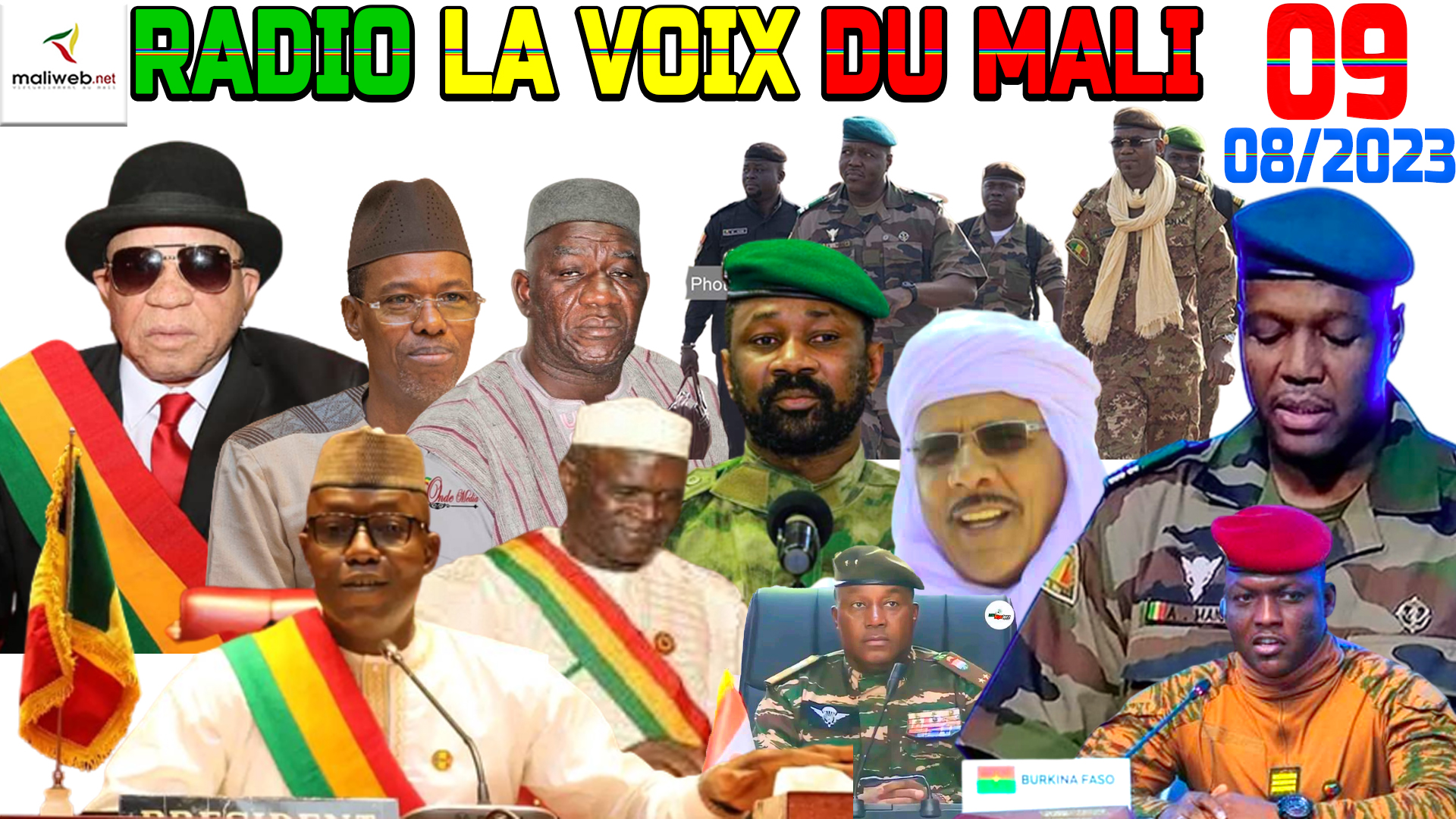 La Revue de Presse de la RADIO LA VOIX DU MALI du 09 AOUT 2023
