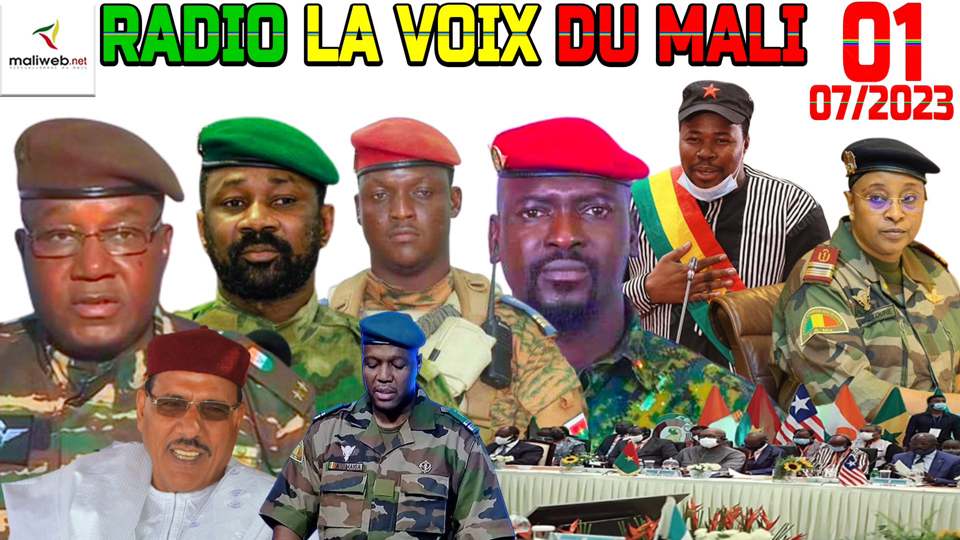 La Revue de Presse de la RADIO LA VOIX DU MALI du 01 AOUT 2023
