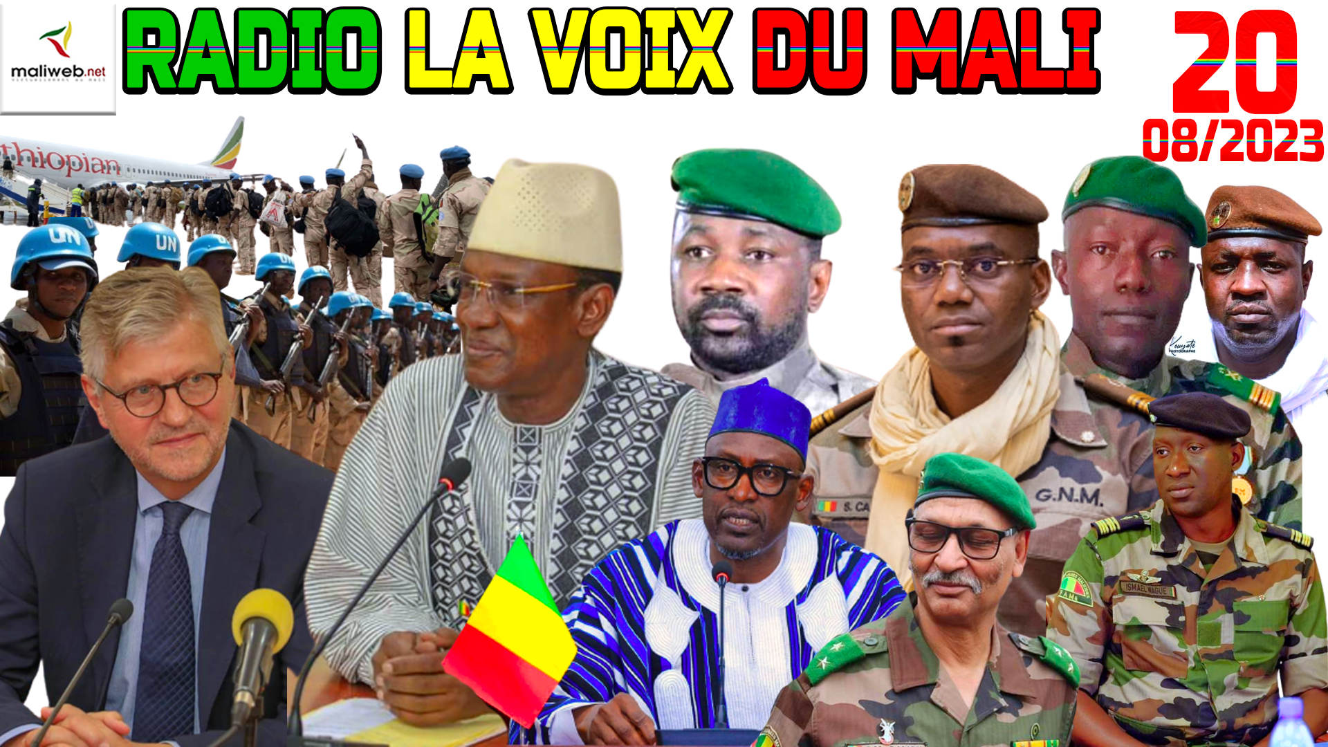 La Revue de Presse de la RADIO LA VOIX DU MALI du 21 AOUT 2023