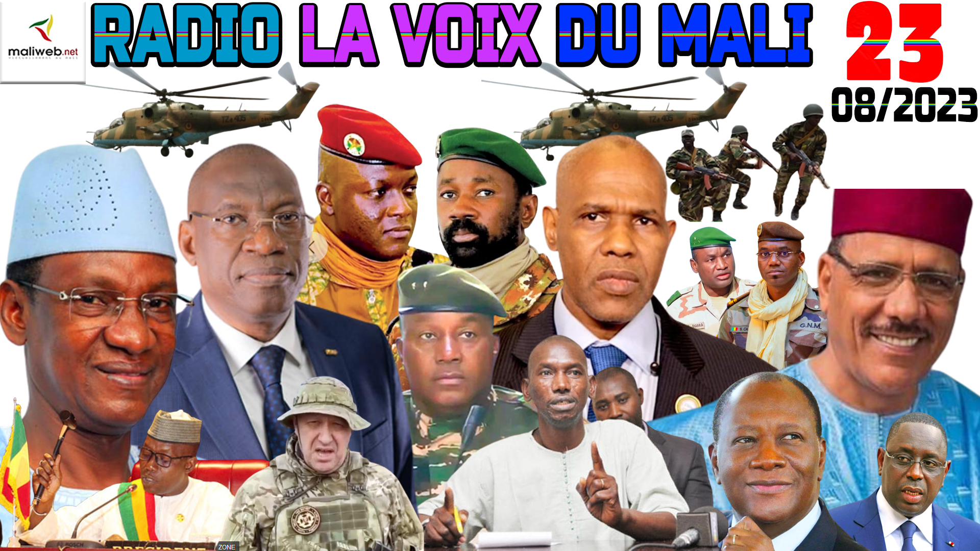 La Revue de Presse de la RADIO LA VOIX DU MALI du 23 AOUT 2023