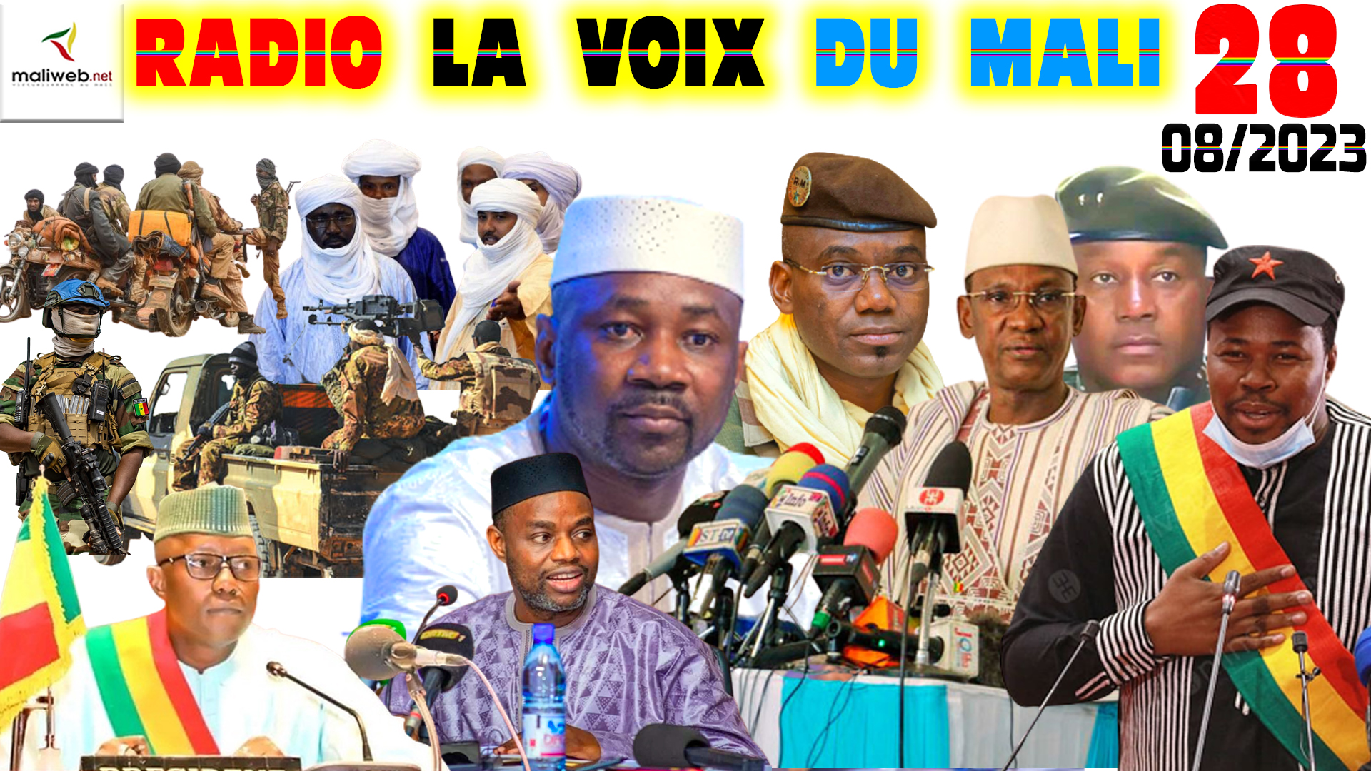 La Revue de Presse de la RADIO LA VOIX DU MALI du 28 AOUT 2023
