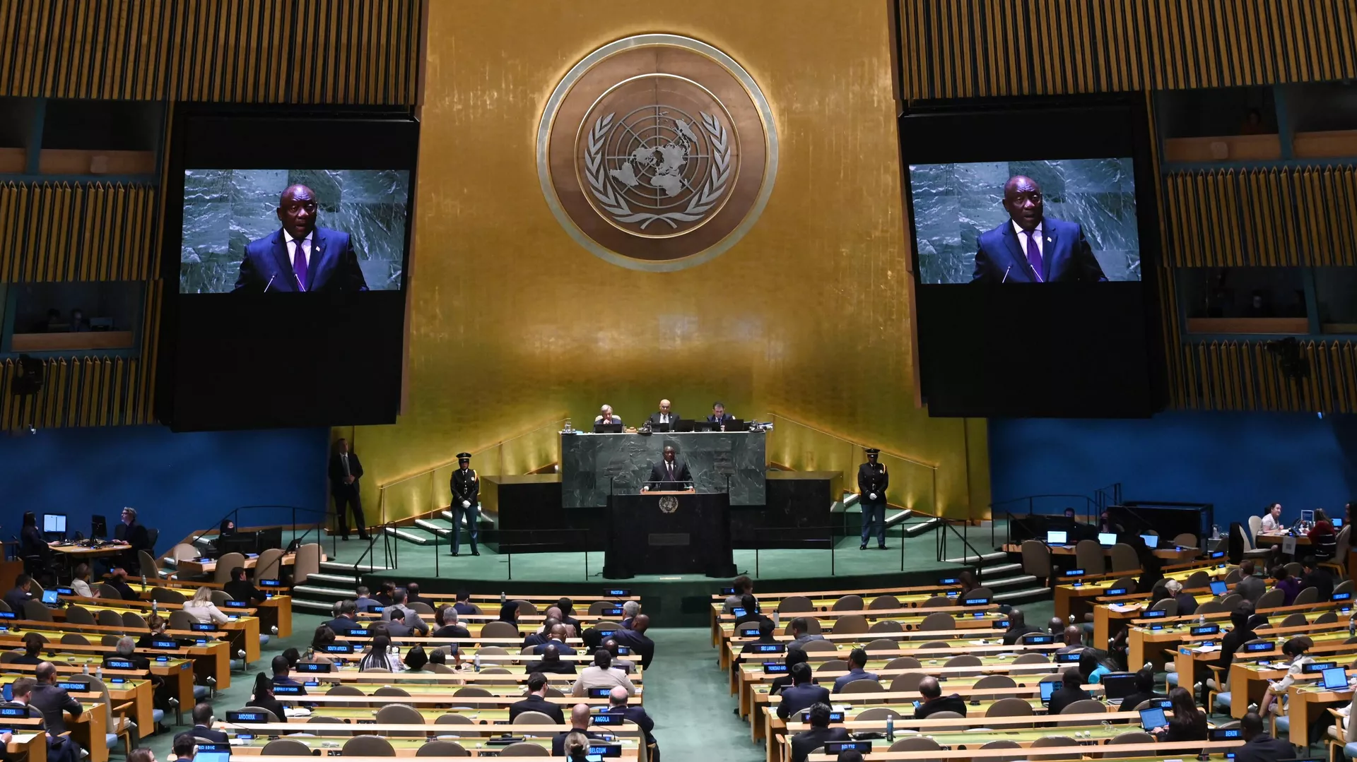 À la tribune de l'Onu, le Président sud-africain dénonce l'argent dépensé pour la guerre