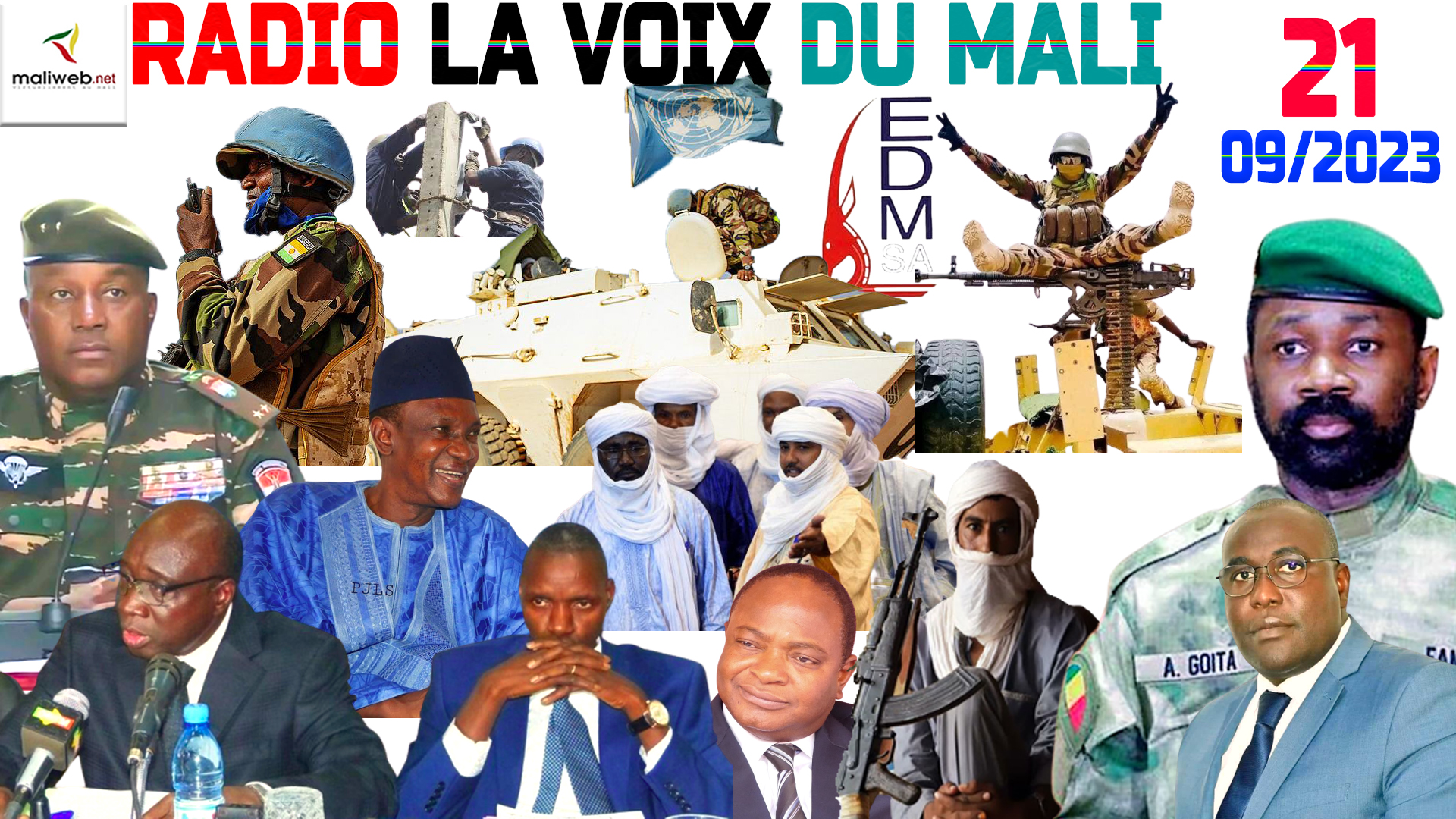 La Revue de Presse de la RADIO LA VOIX DU MALI du 21 SEPTEMBRE 2023