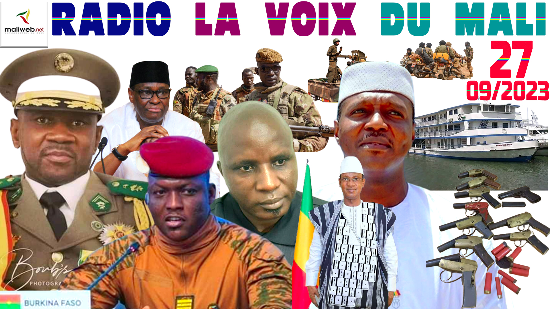 La Revue de Presse de la RADIO LA VOIX DU MALI du 27 SEPTEMBRE 2023