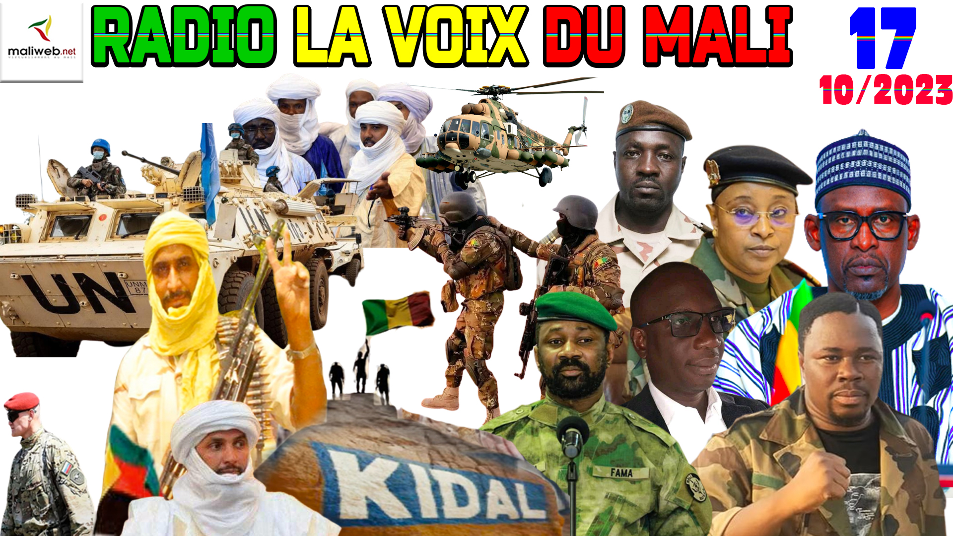 La Revue de Presse de la RADIO LA VOIX DU MALI du 17 OCTOBRE 2023
