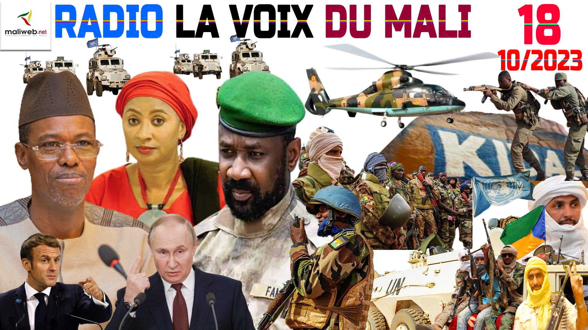 La Revue de Presse de la RADIO LA VOIX DU MALI du 18 OCTOBRE 2023