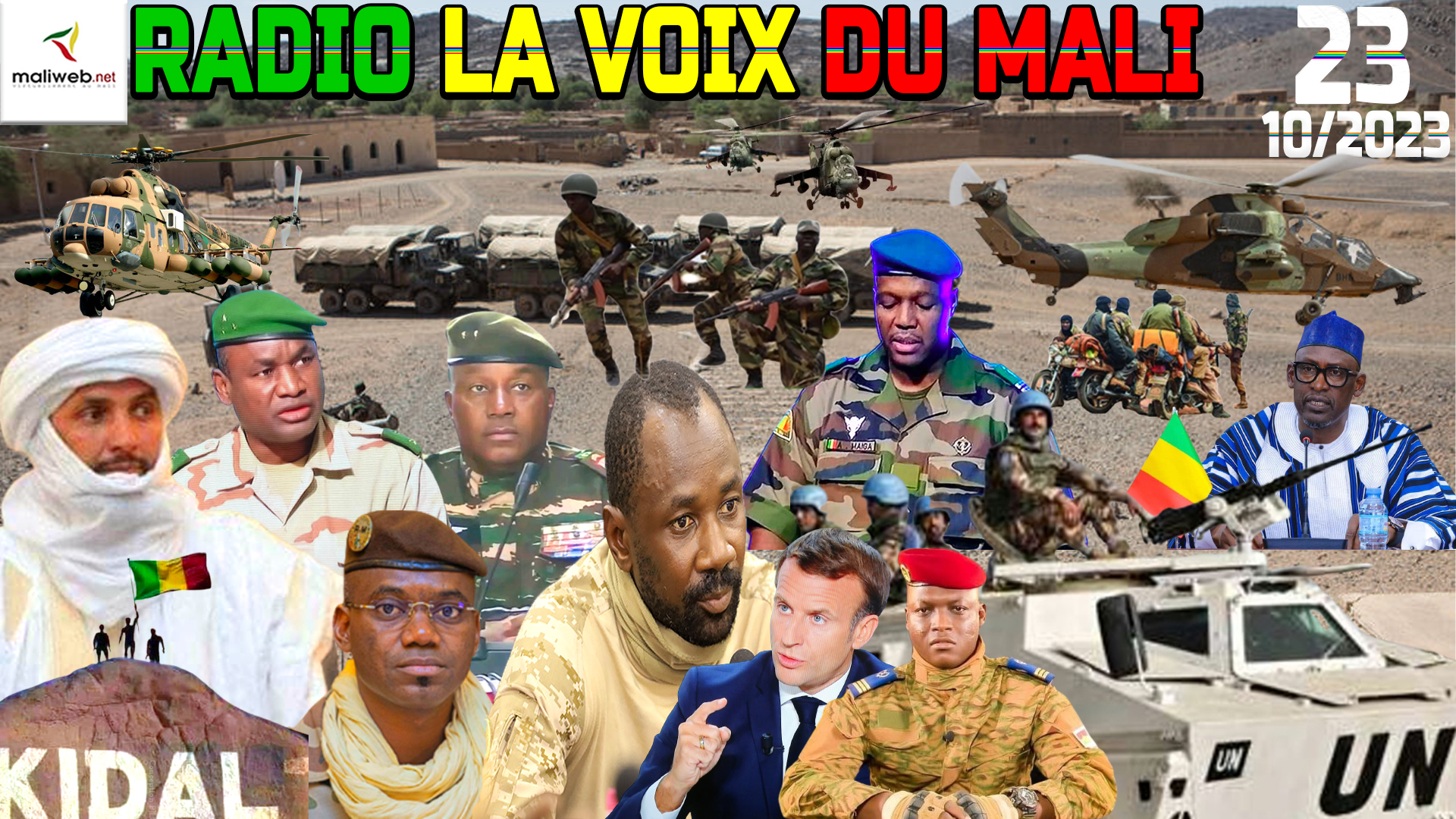 La Revue de Presse de la RADIO LA VOIX DU MALI du 23 OCTOBRE 2023