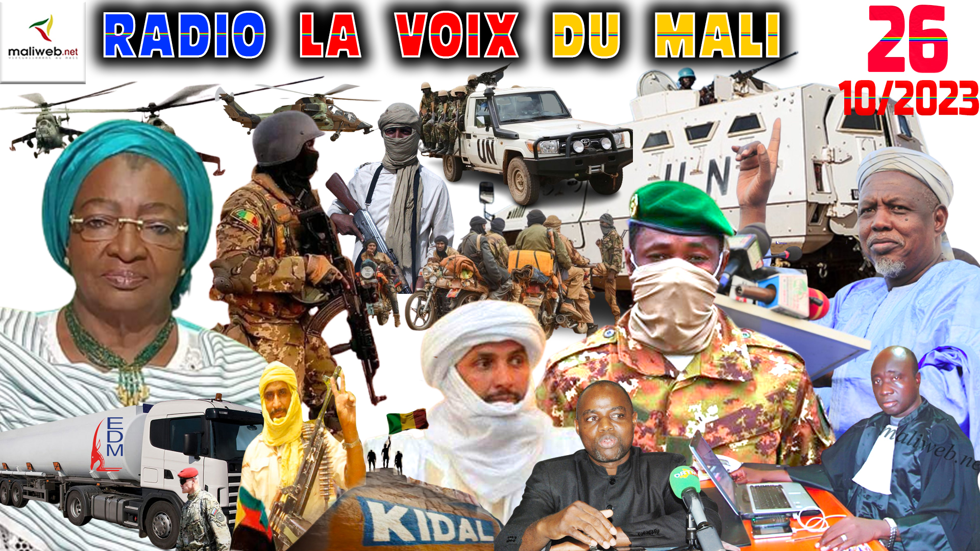 La Revue de Presse de la RADIO LA VOIX DU MALI du 26 OCTOBRE 2023