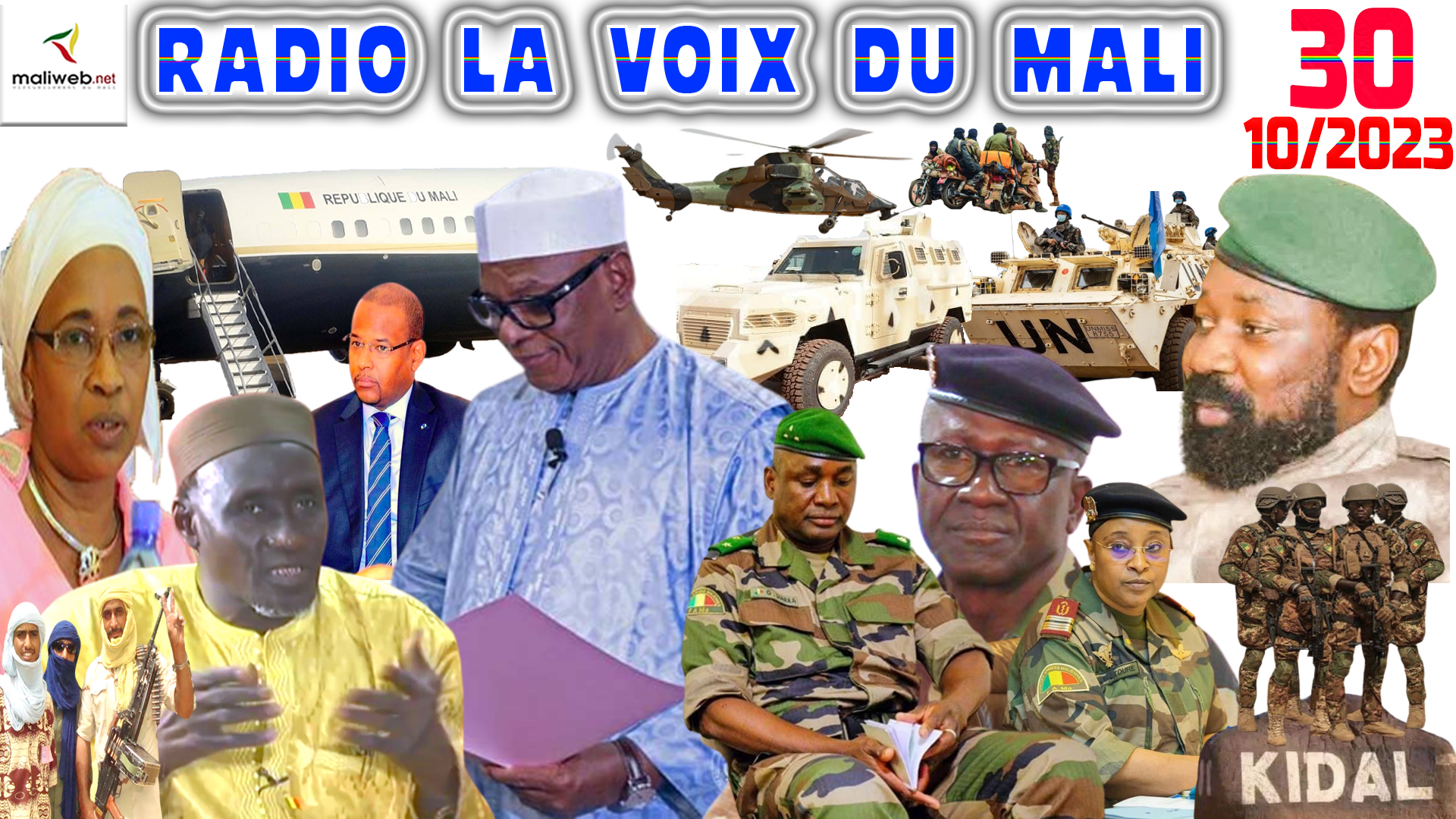 La Revue de Presse de la RADIO LA VOIX DU MALI du 30 OCTOBRE 2023