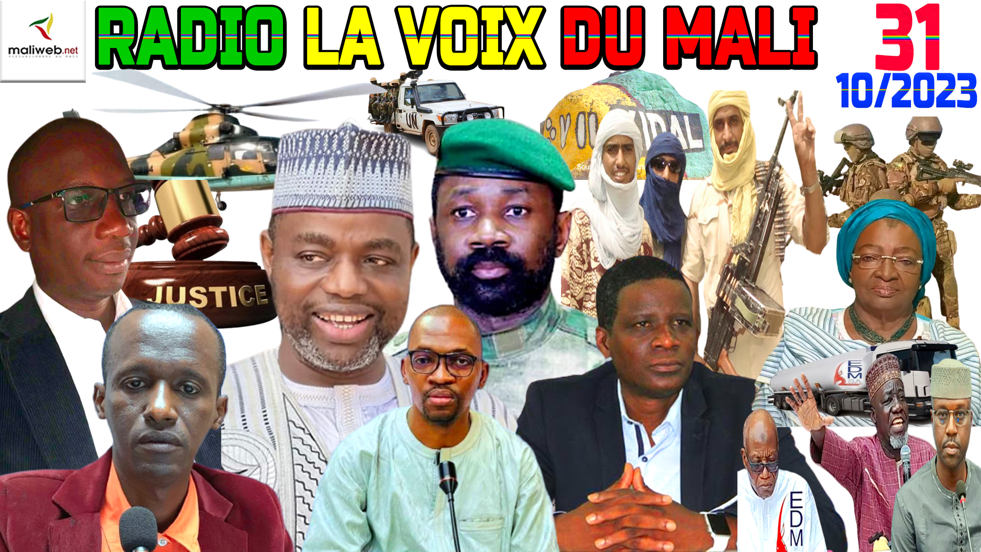 La Revue de Presse de la RADIO LA VOIX DU MALI du 31 OCTOBRE 2023