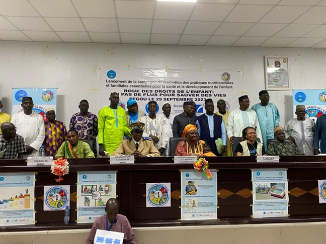 Pratiques nutritionnelles et familiales essentielles pour la santé et le développement de l’enfant :  Campagne et promotion  des droits des enfants de Ségou, Mopti et Tombouctou pendant 3mois