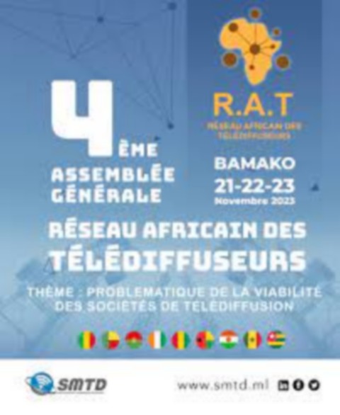 Communiqué de presse ;  4è Assemblée Générale du Réseau africain des Télédiffuseurs (R.A.T.) à Bamako