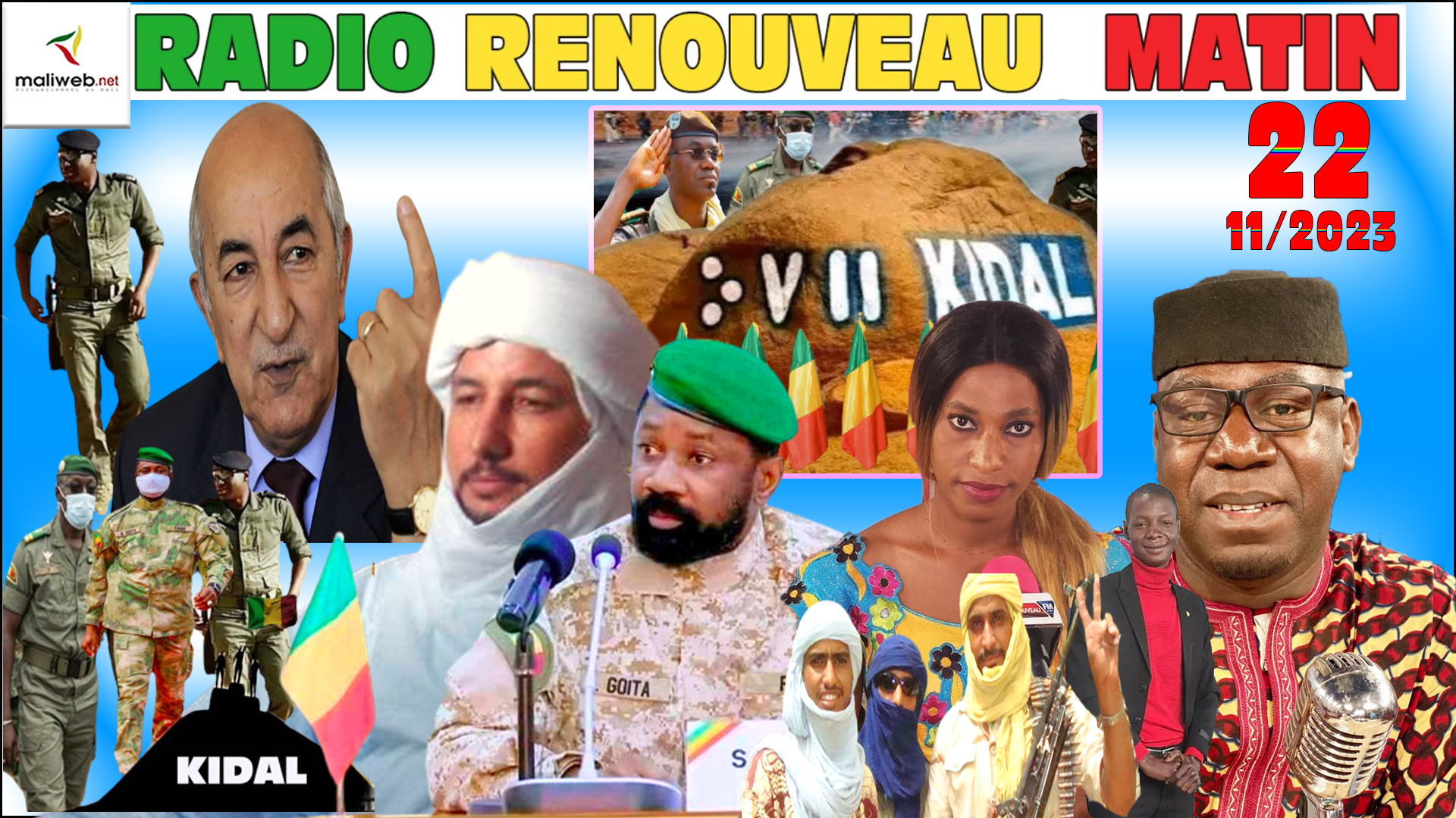La Revue de Presse de la RADIO LA VOIX DU MALI du 22 NOVEMBRE 2023