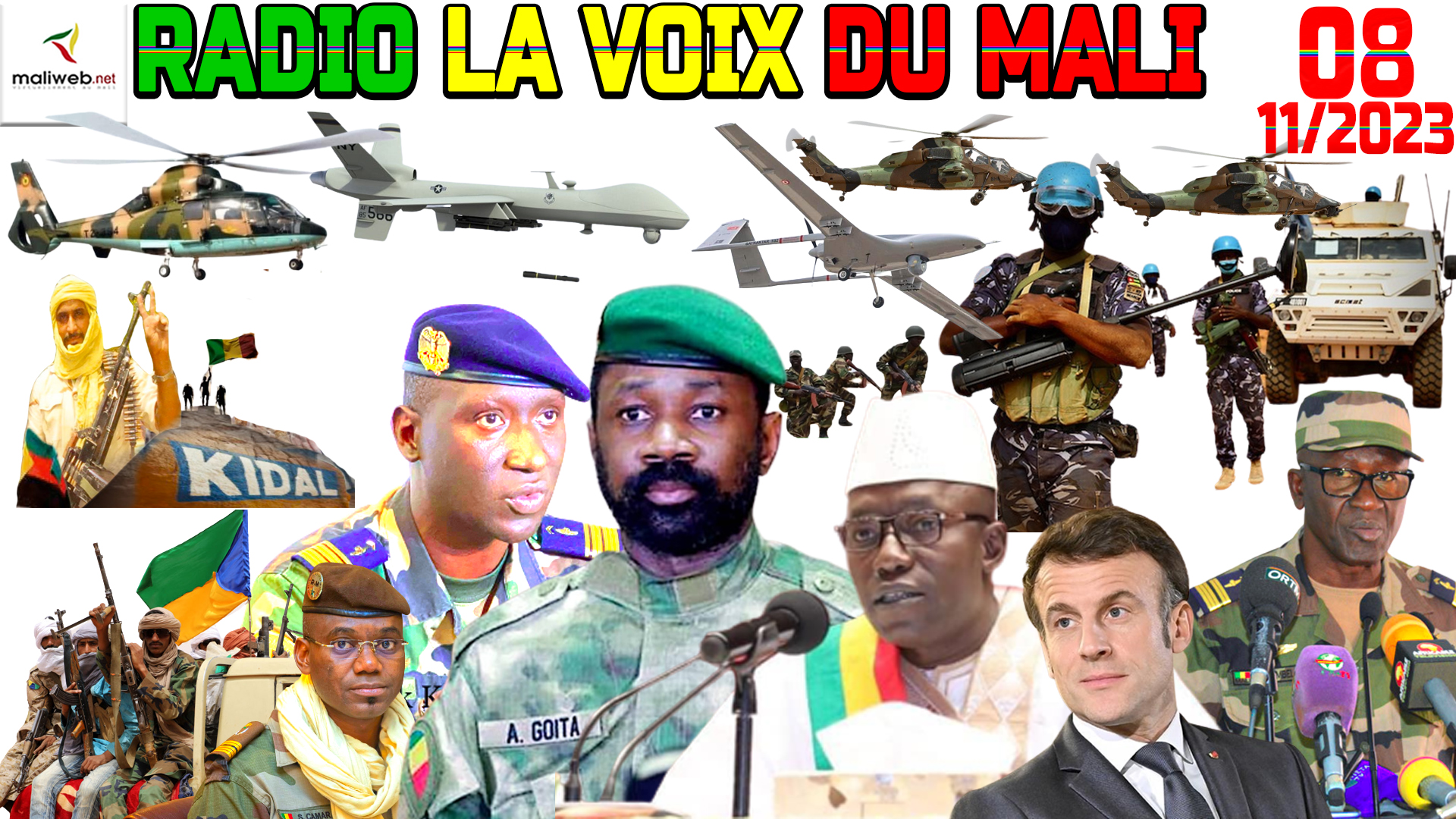 La Revue de Presse de la RADIO LA VOIX DU MALI du 08 NOVEMBRE 2023