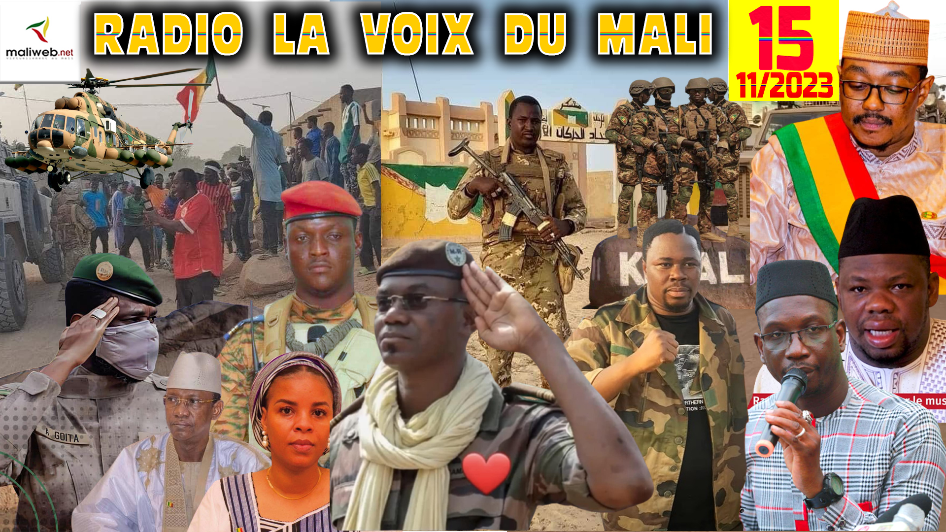 La Revue de Presse de la RADIO LA VOIX DU MALI du 15 NOVEMBRE 2023