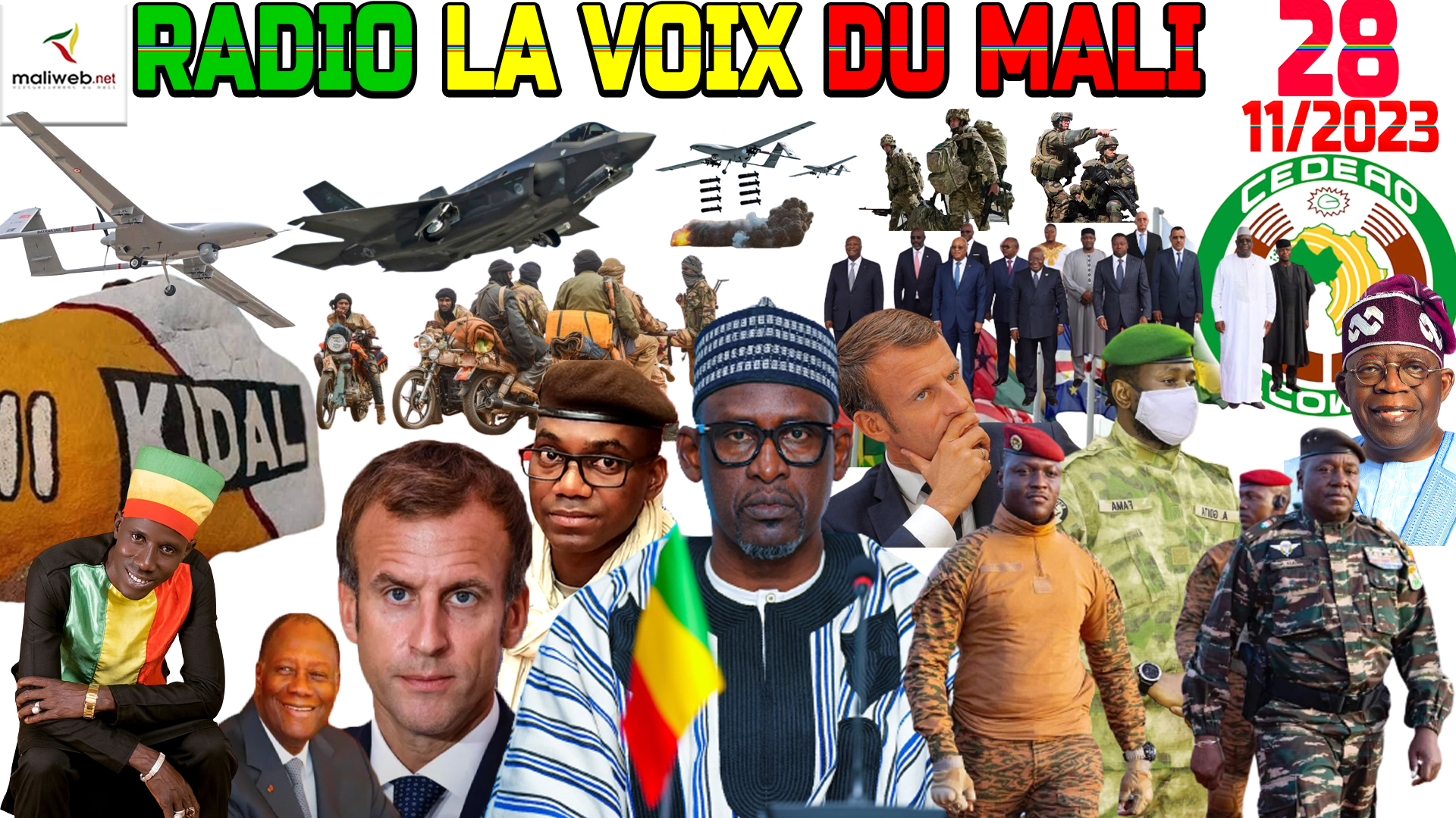 La Revue de Presse de la RADIO LA VOIX DU MALI du 28 NOVEMBRE 2023