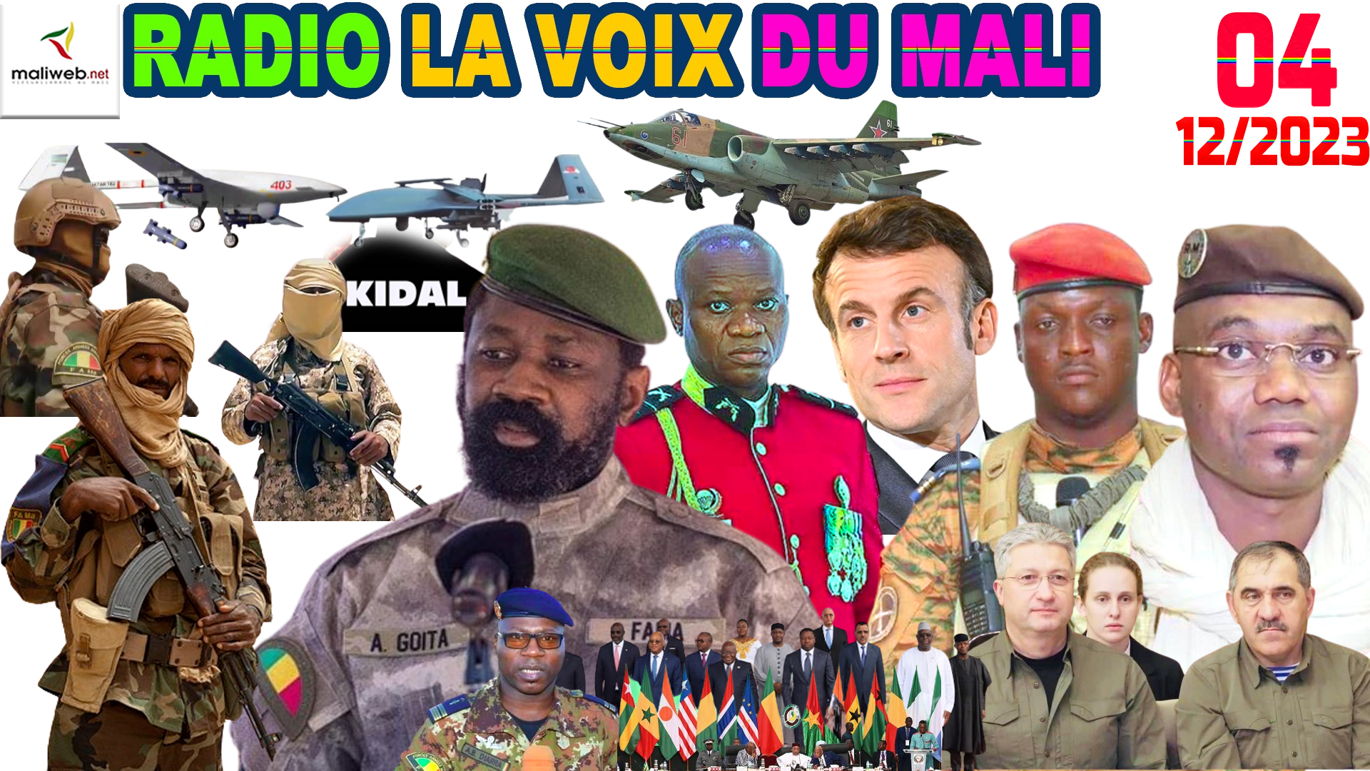 La Revue de Presse de la RADIO LA VOIX DU MALI du 04 DECEMBRE 2023