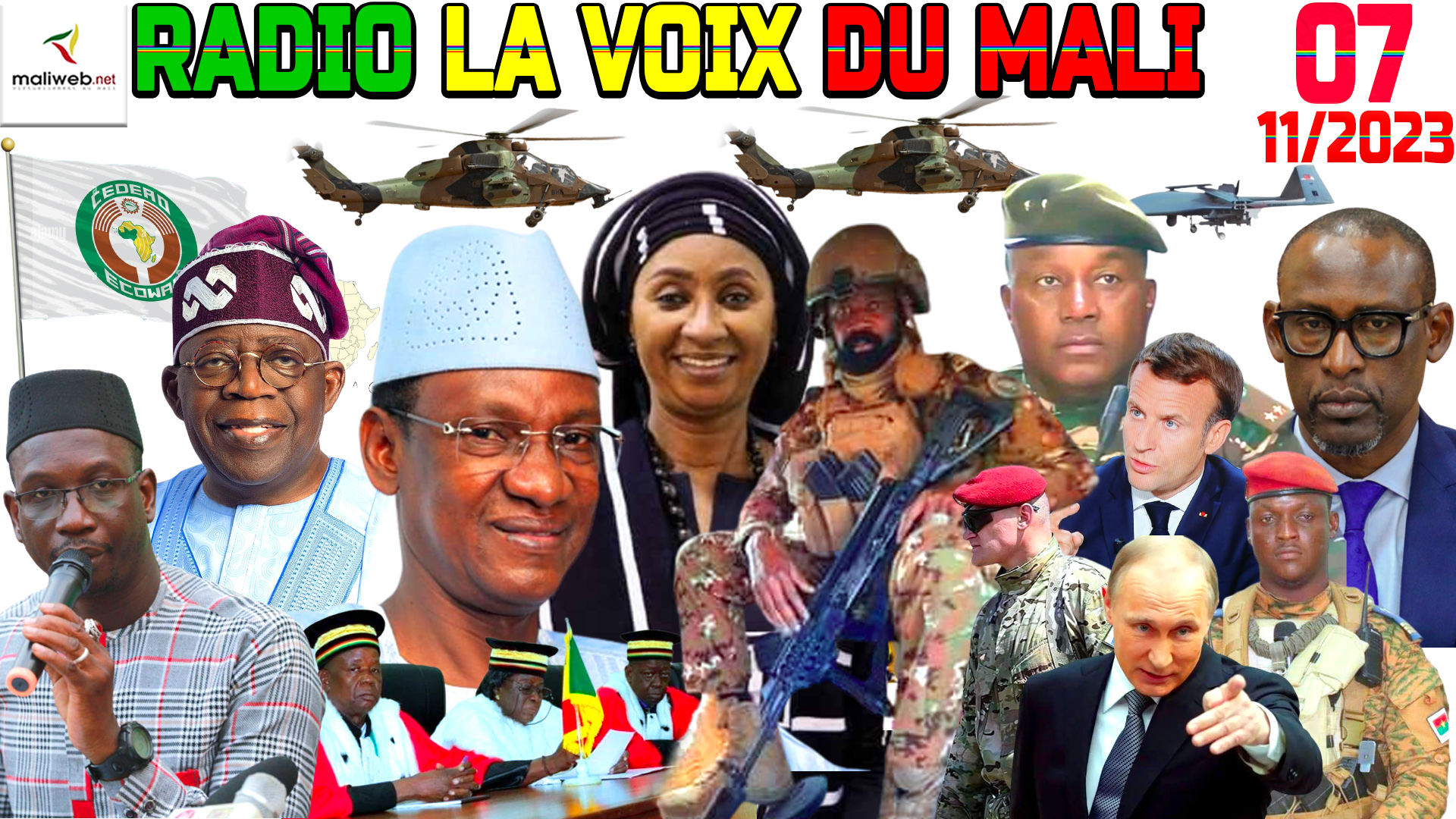 La Revue de Presse de la RADIO LA VOIX DU MALI du 07 DECEMBRE 2023
