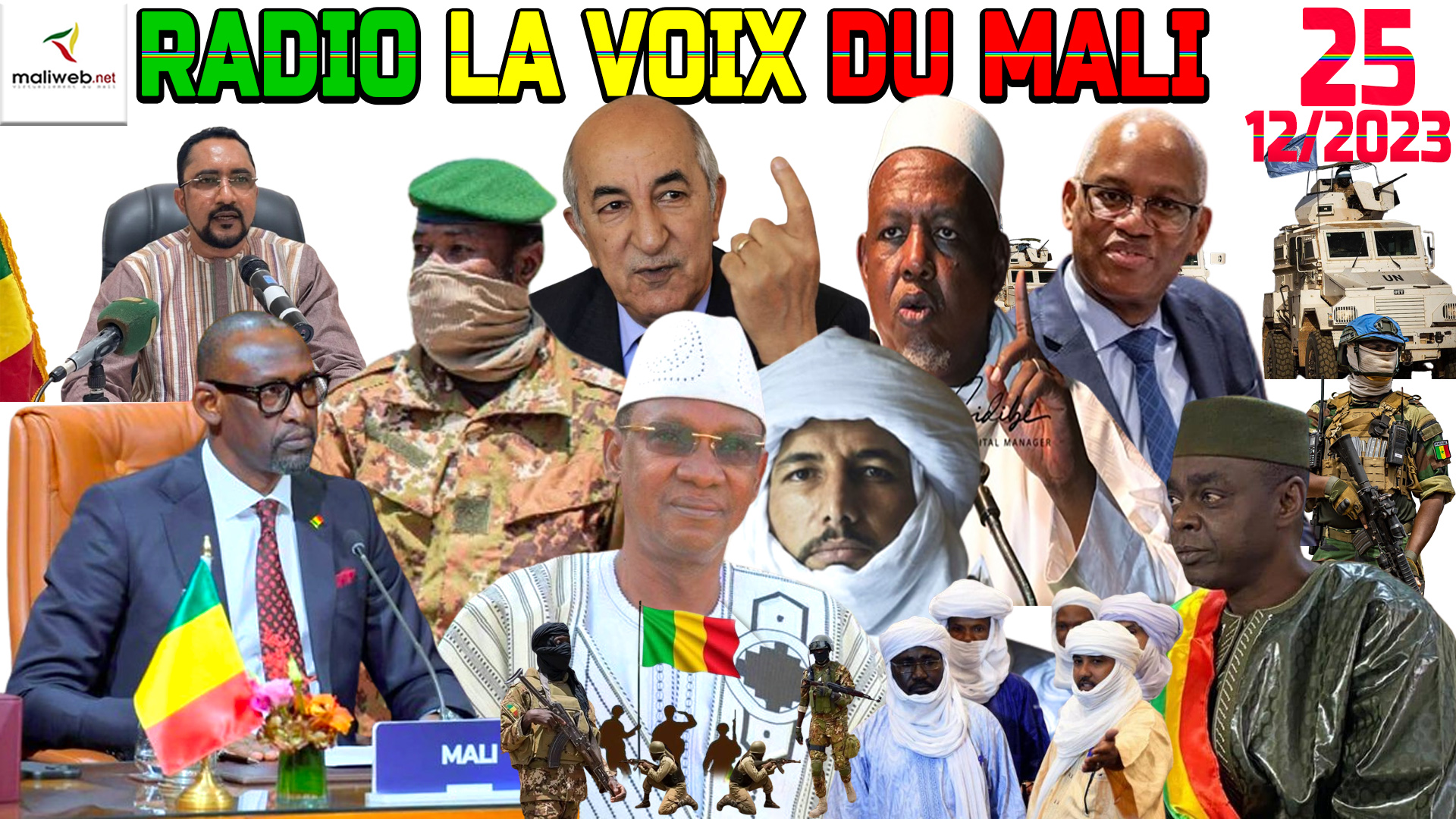 La Revue de Presse de la RADIO LA VOIX DU MALI du 25 DECEMBRE 2023