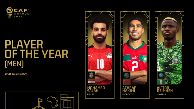 CAF Awards 2023 : Salah, Hakimi et Osimhen pour le ballon d’or africain