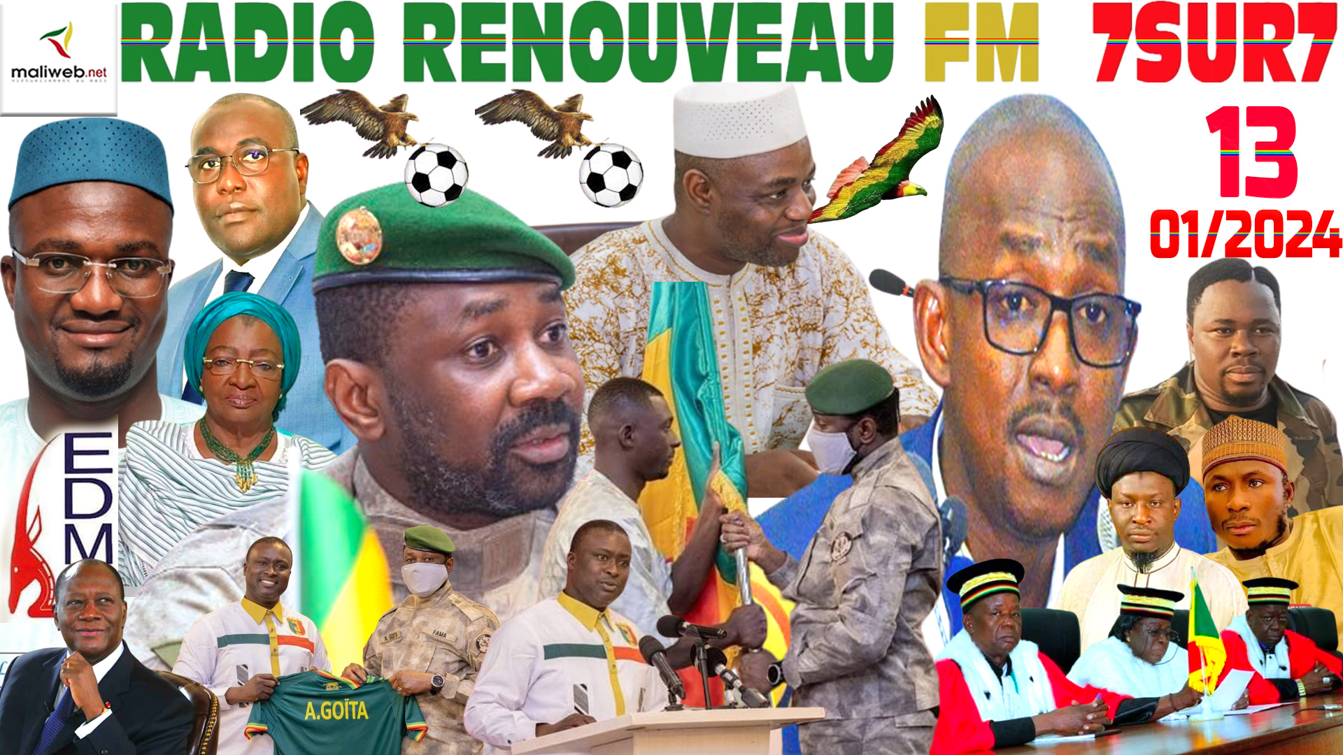 Emission 7SUR7 de la RADIO RENOUVEAU FM du 13 JANVIER 2024