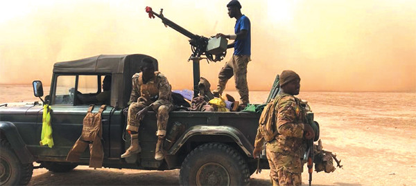 #Mali : Les FAMa infligent une lourde perte aux terroristes à Tinzaouatene (frontière algérienne)