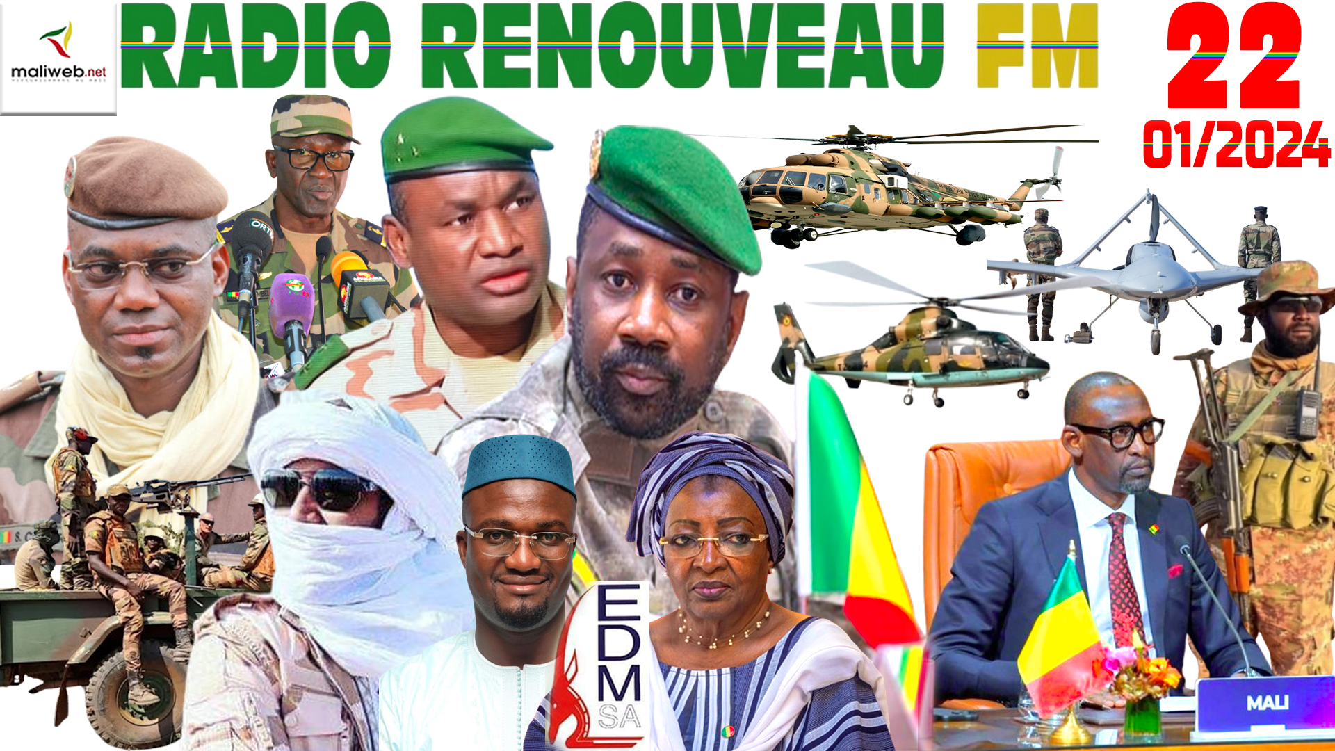 La Revue de Presse de la RADIO RENOUVEAU FM du 22 JANVIER 2024