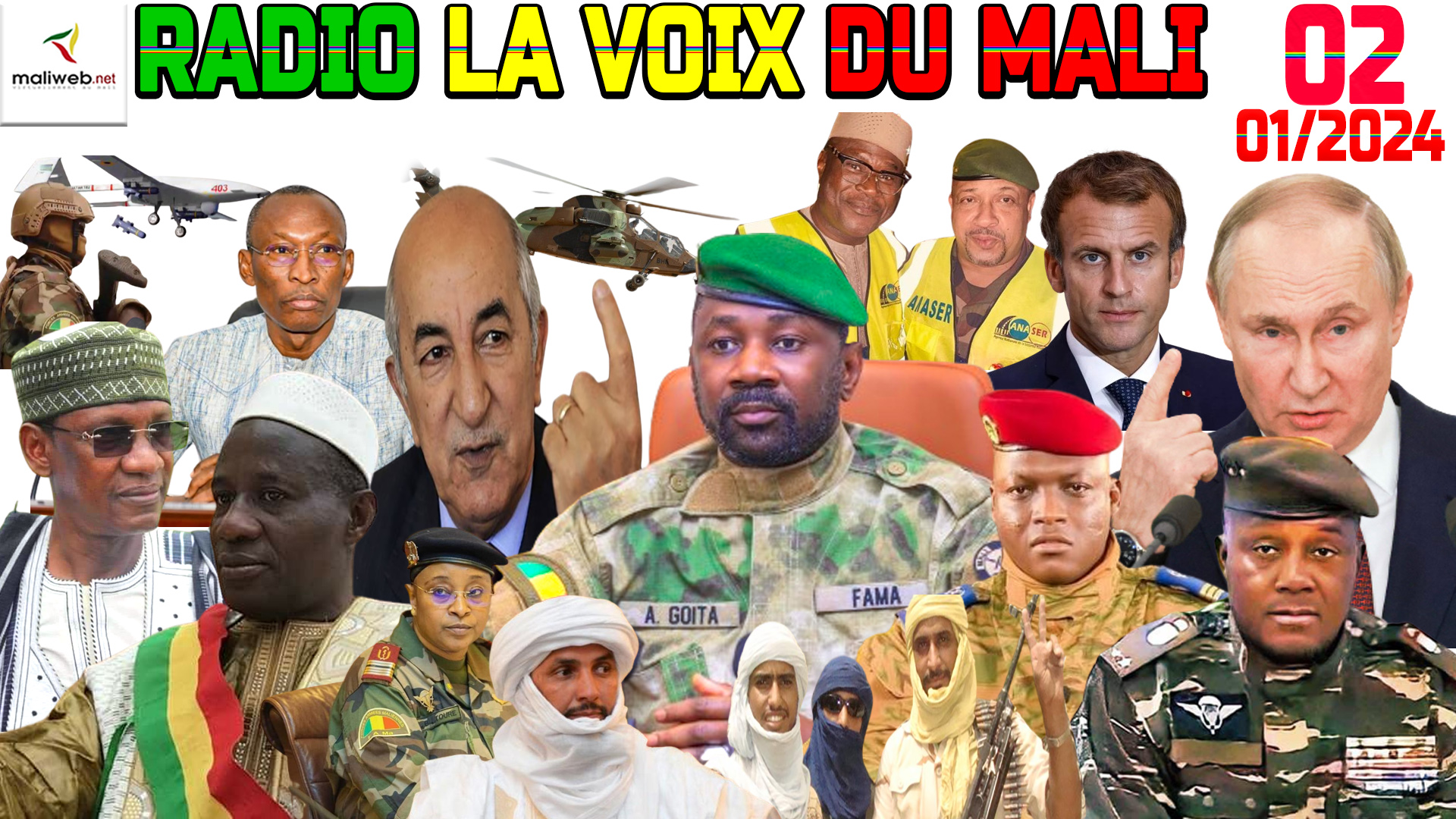 La Revue de Presse de la RADIO LA VOIX DU MALI du 02 JANVIER 2024