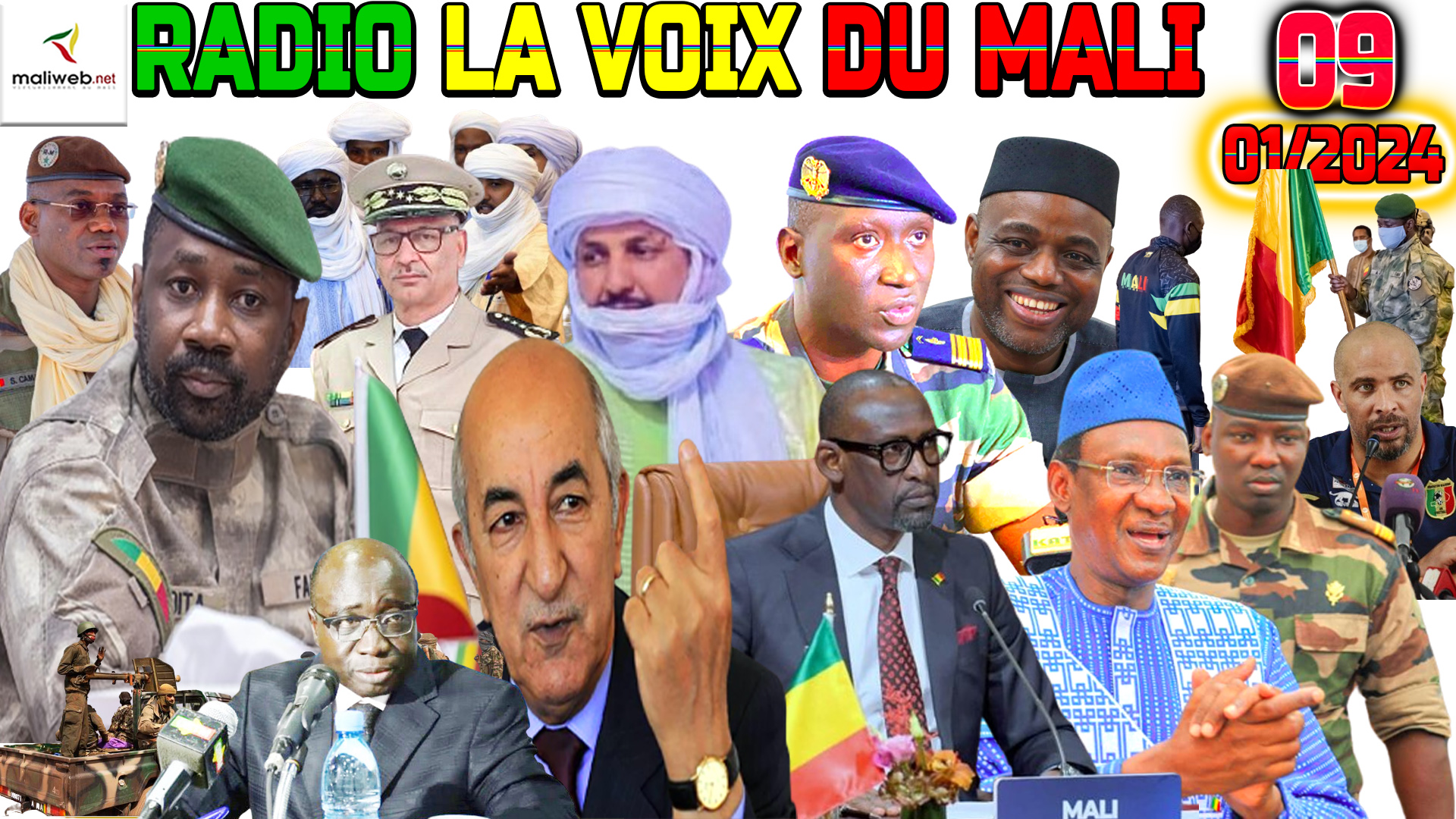 La Revue de Presse de la RADIO LA VOIX DU MALI du 09 JANVIER 2024