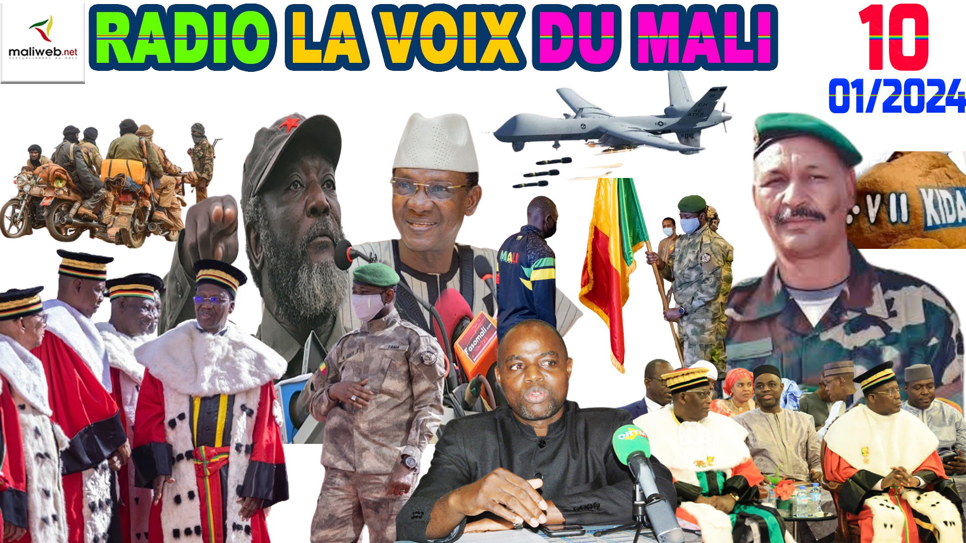La Revue de Presse de la RADIO LA VOIX DU MALI du 10 JANVIER 2024