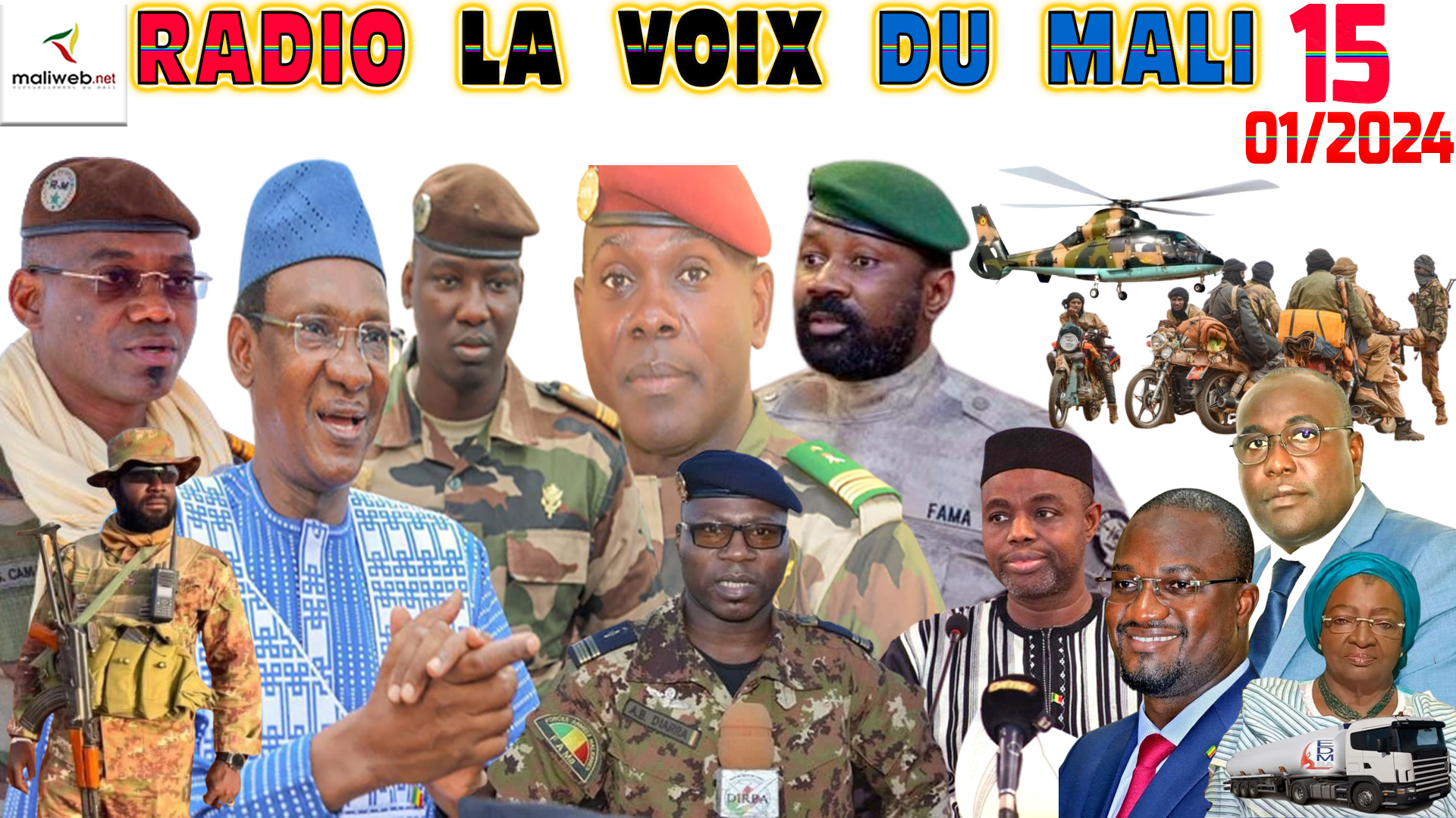 La Revue de Presse de la RADIO LA VOIX DU MALI du 15 JANVIER 2024
