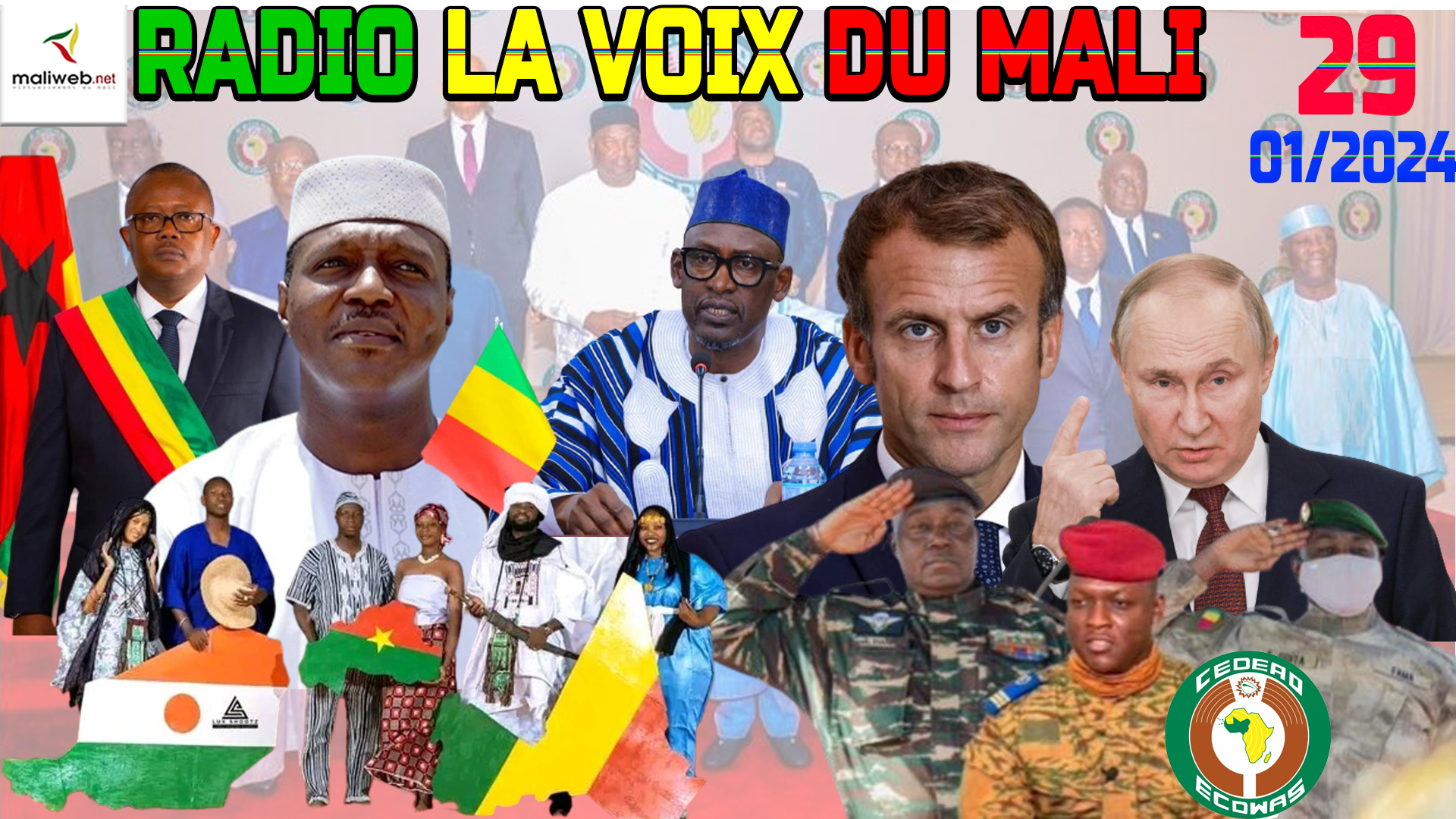 La Revue de Presse de la RADIO LA VOIX DU MALI du 29 JANVIER 2024
