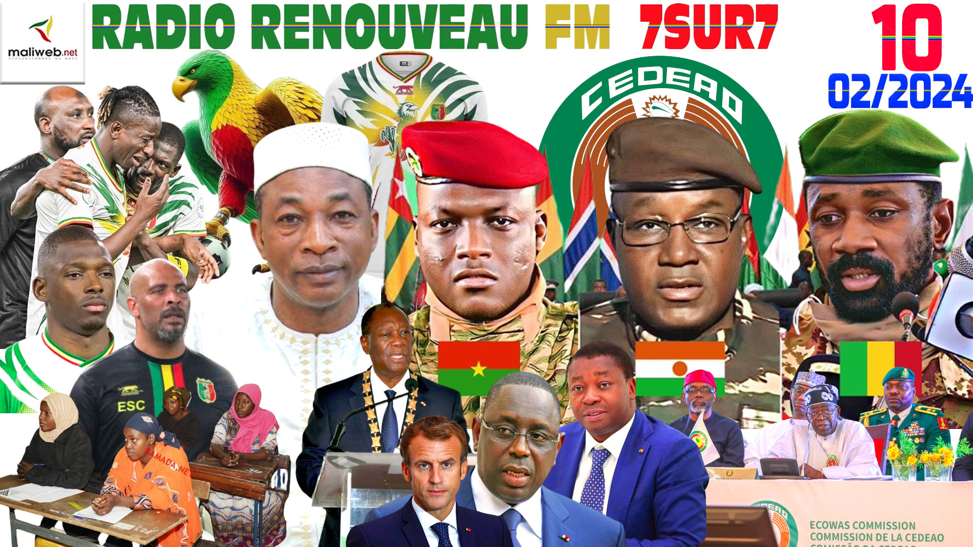 Emission 7SUR7 de la RADIO RENOUVEAU FM du 10 FEVRIER 2024