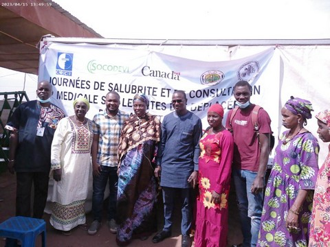 Assistance médicale et prise en charge  des personnes en situation démunies  Le consortium APDF/PROMODEF vole au secours des déplacés de Faladié et Sénou