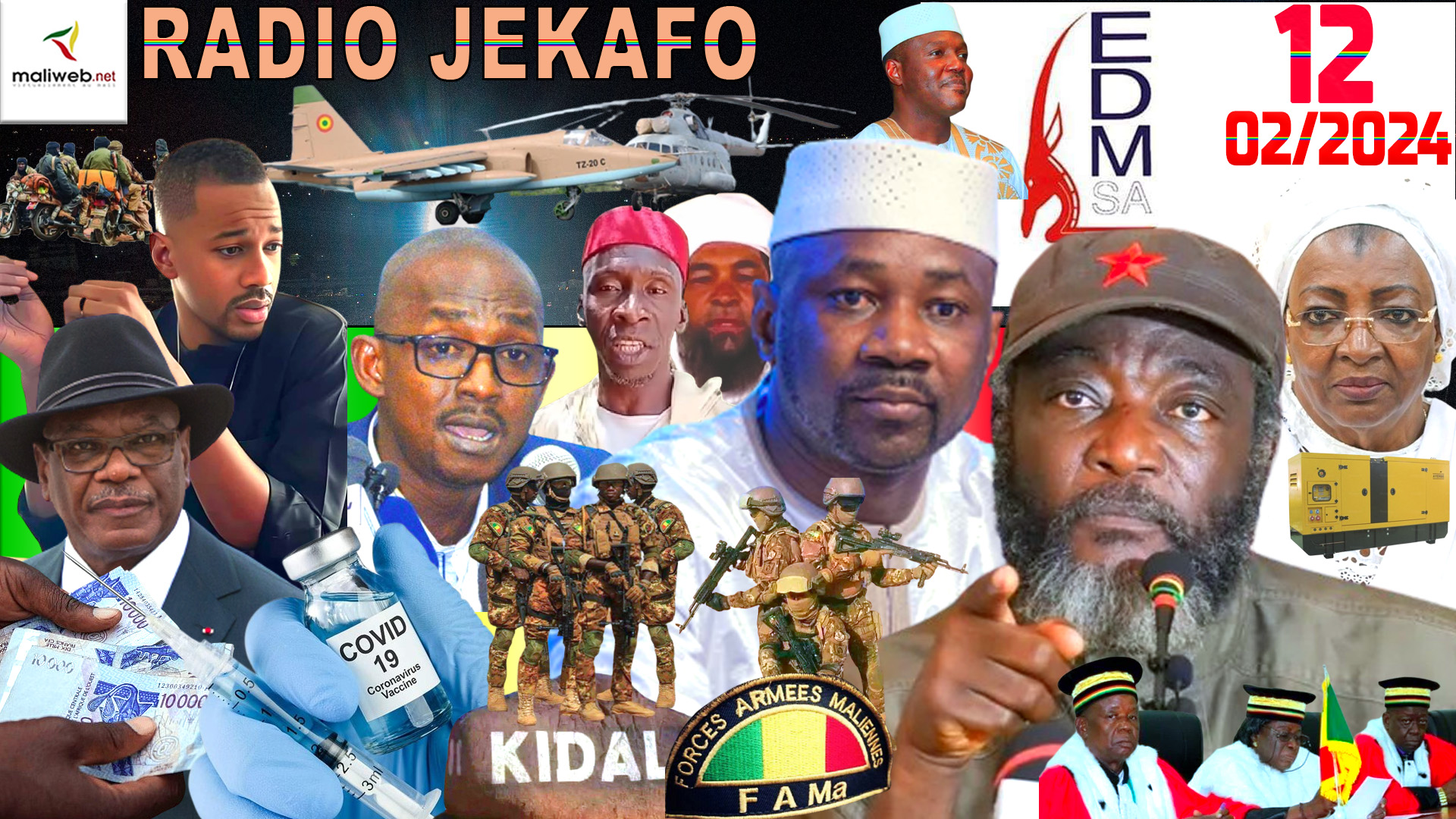 La Revue de Presse de la RADIO JEKAFO du 12 FEVRIER 2024
