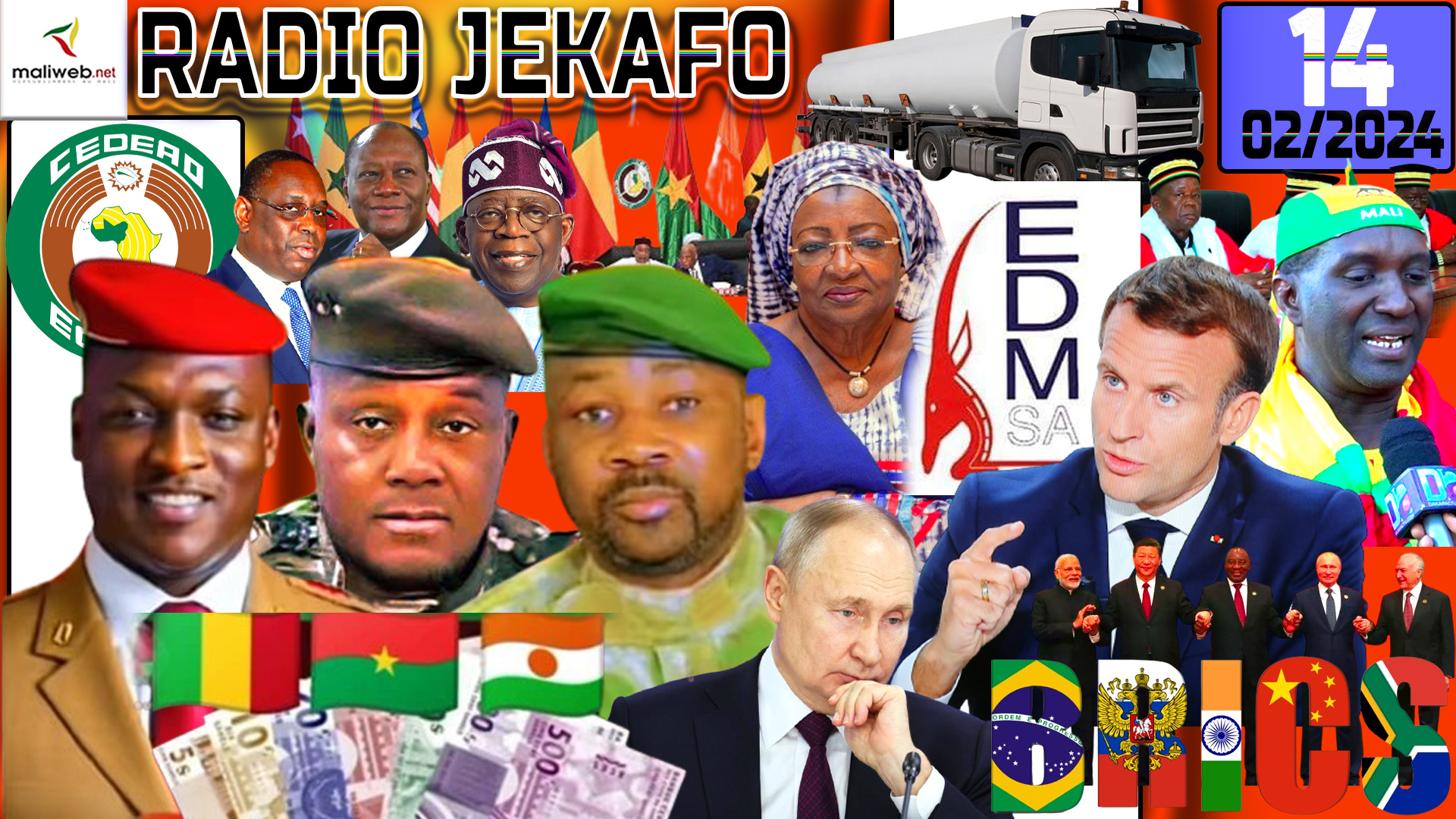 La Revue de Presse de la RADIO JEKAFO du 14 FEVRIER 2024