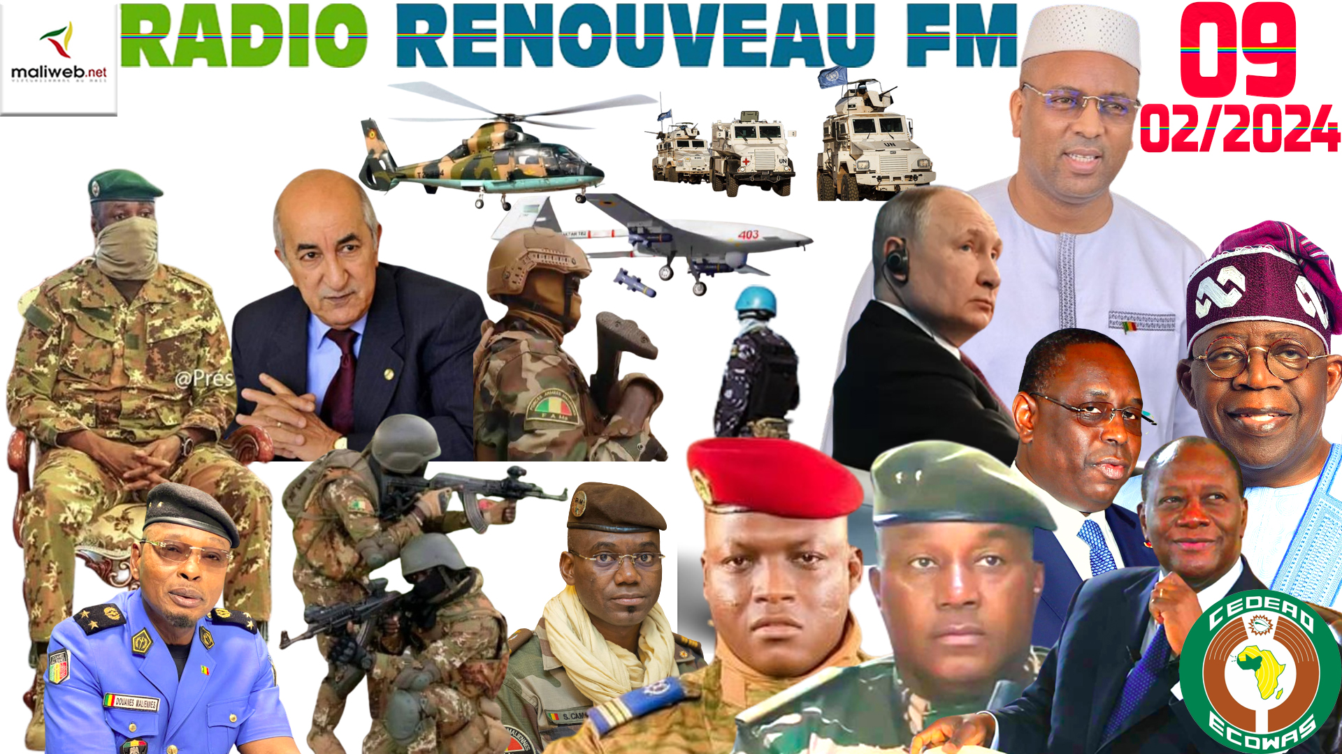 La Revue de Presse de la RADIO RENOUVEAU FM du 09 FEVRIER 2024