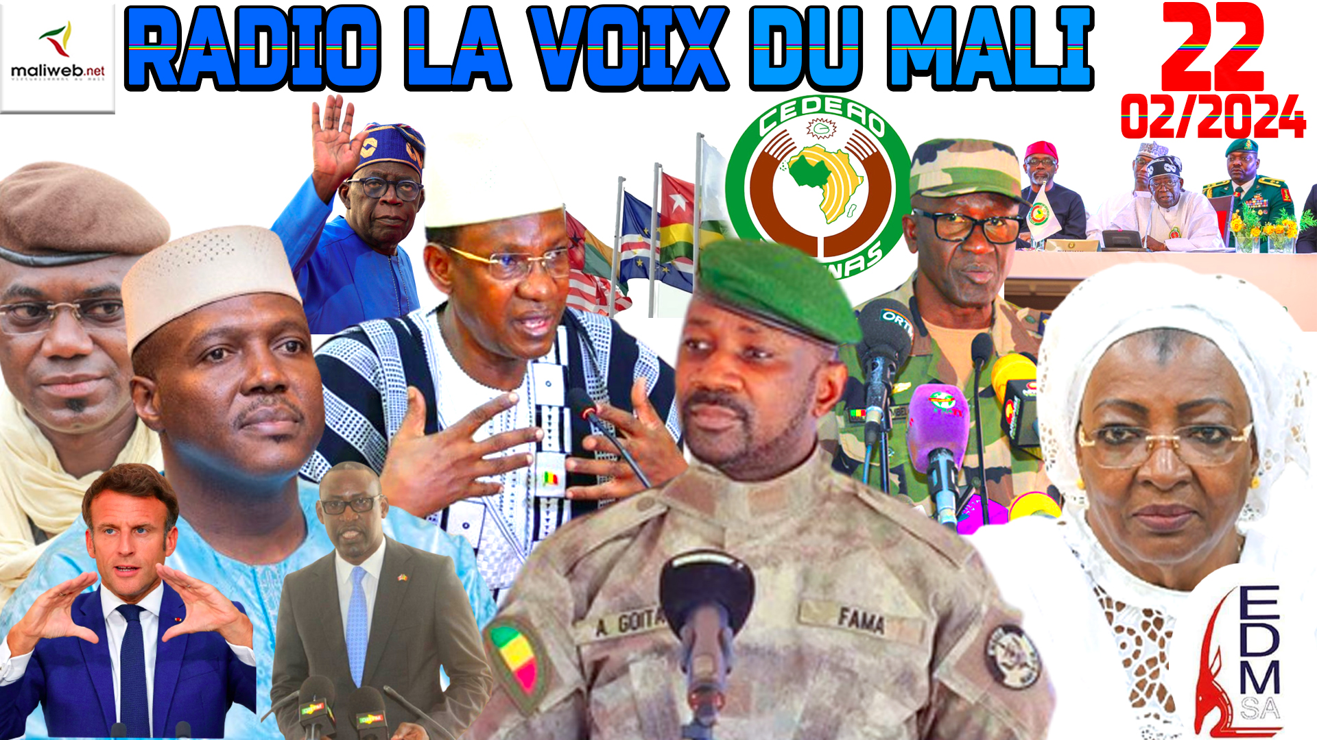La Revue de Presse de la RADIO LA VOIX DU MALI du 22 FEVRIER 2024