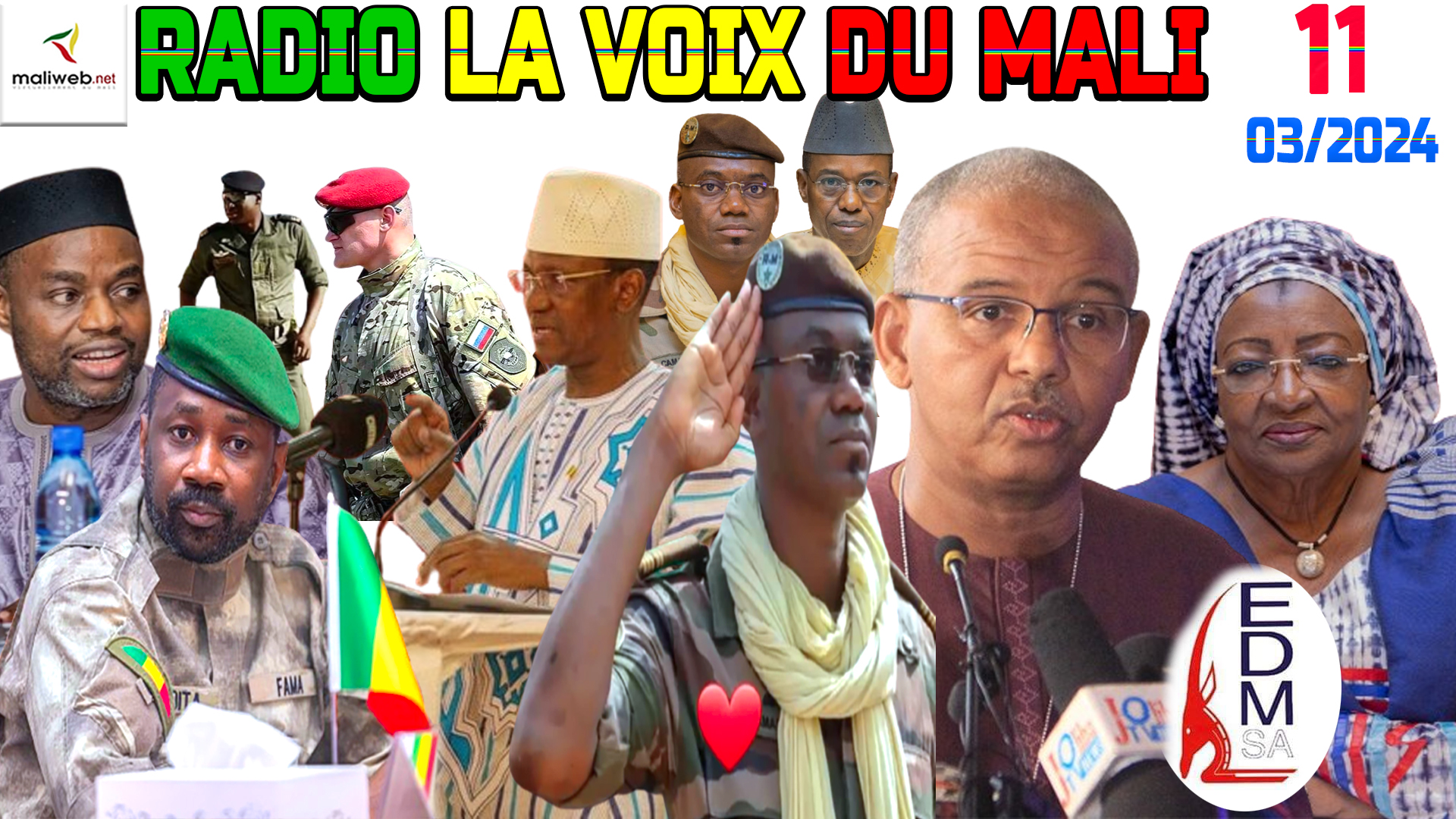 La Revue de Presse de la RADIO LA VOIX DU MALI du 11 MARS 2024