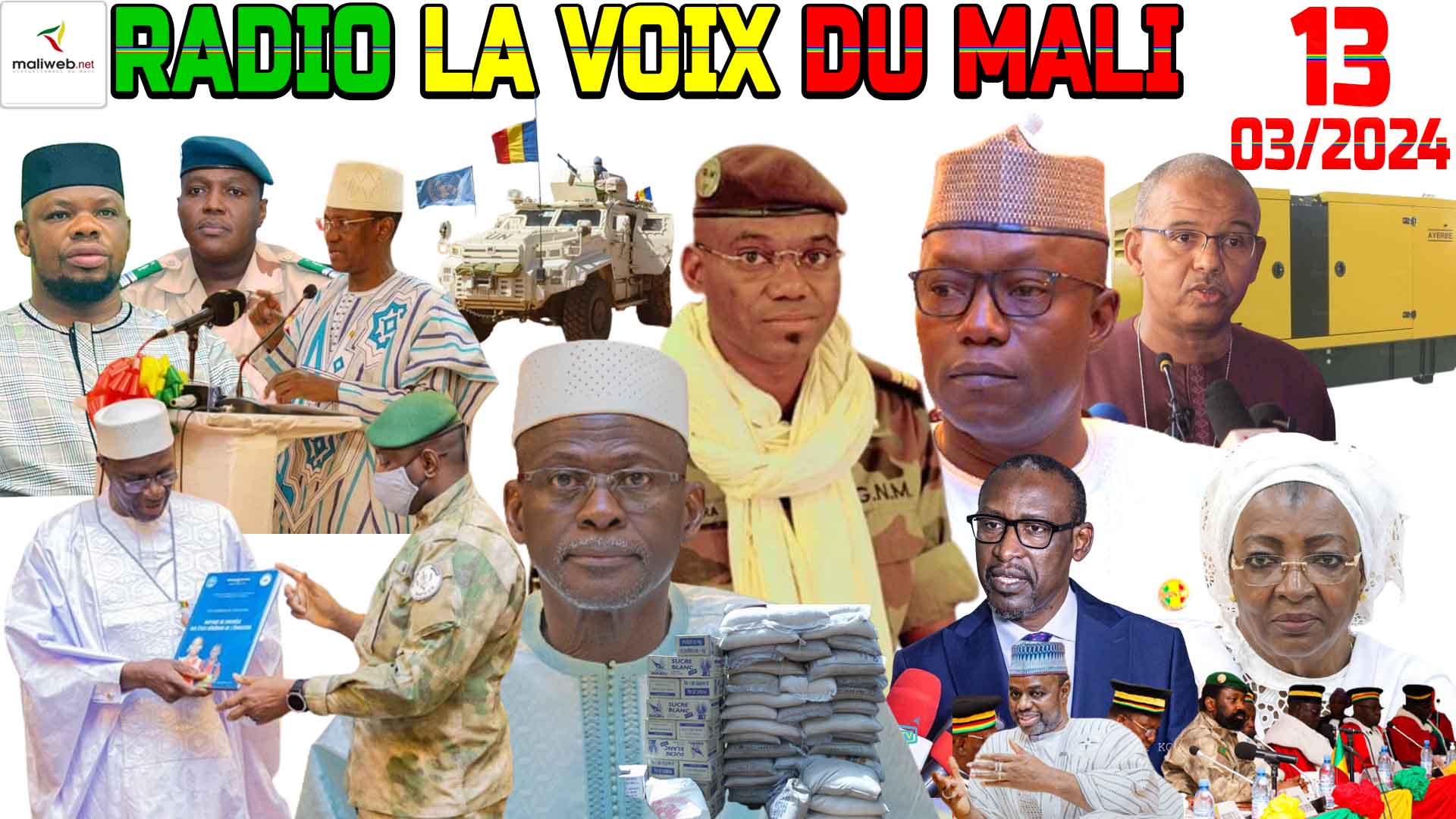 La Revue de Presse de la RADIO LA VOIX DU MALI du 13 MARS 2024