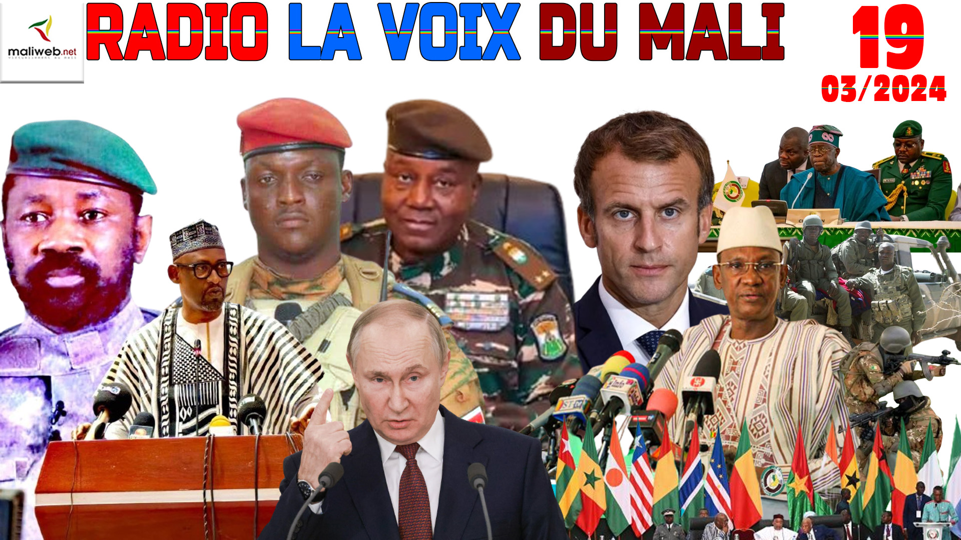 La Revue de Presse de la RADIO LA VOIX DU MALI du 19 MARS 2024