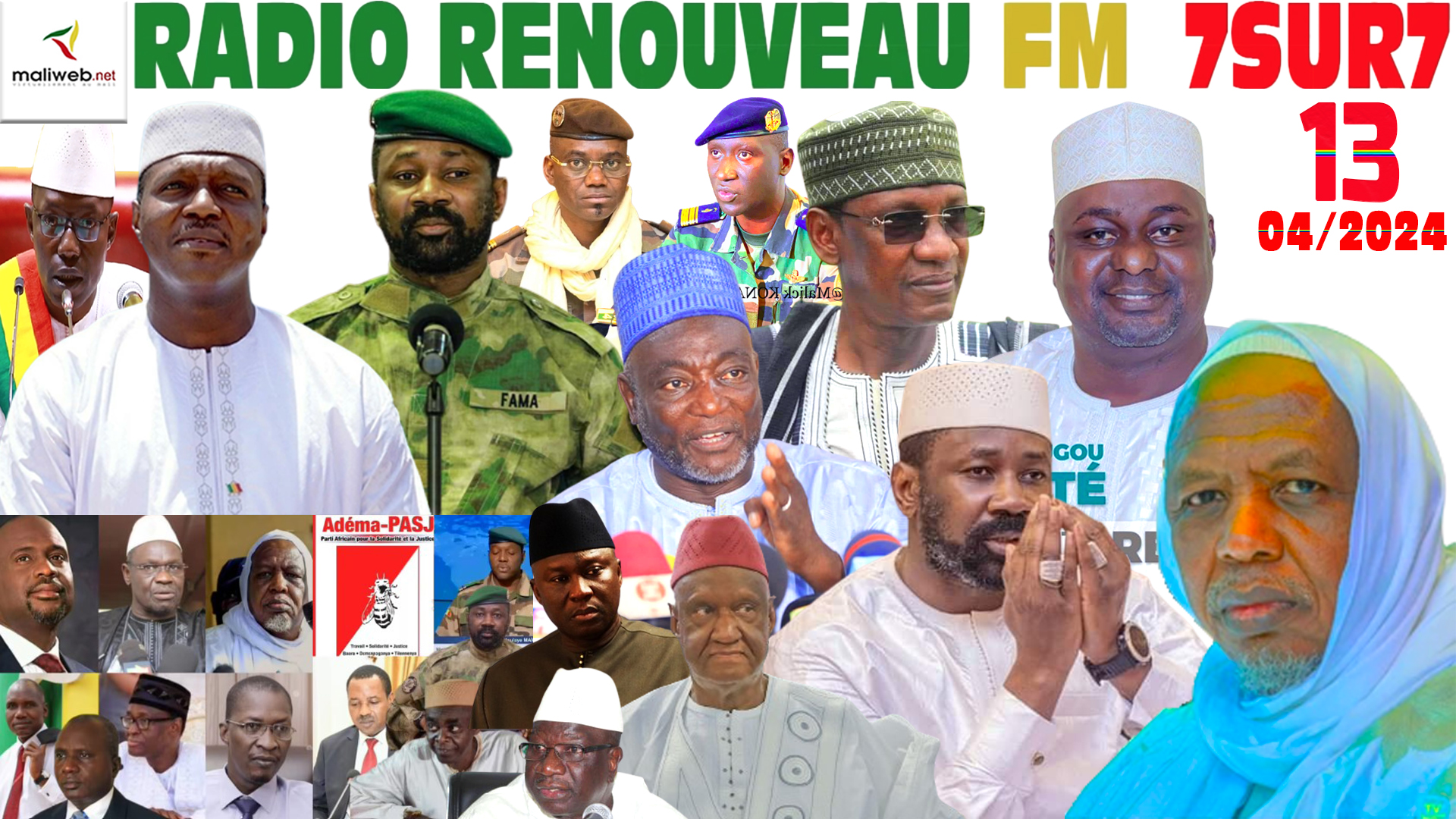 Emission 7SUR7 de la RADIO RENOUVEAU FM du 13 AVRIL 2024