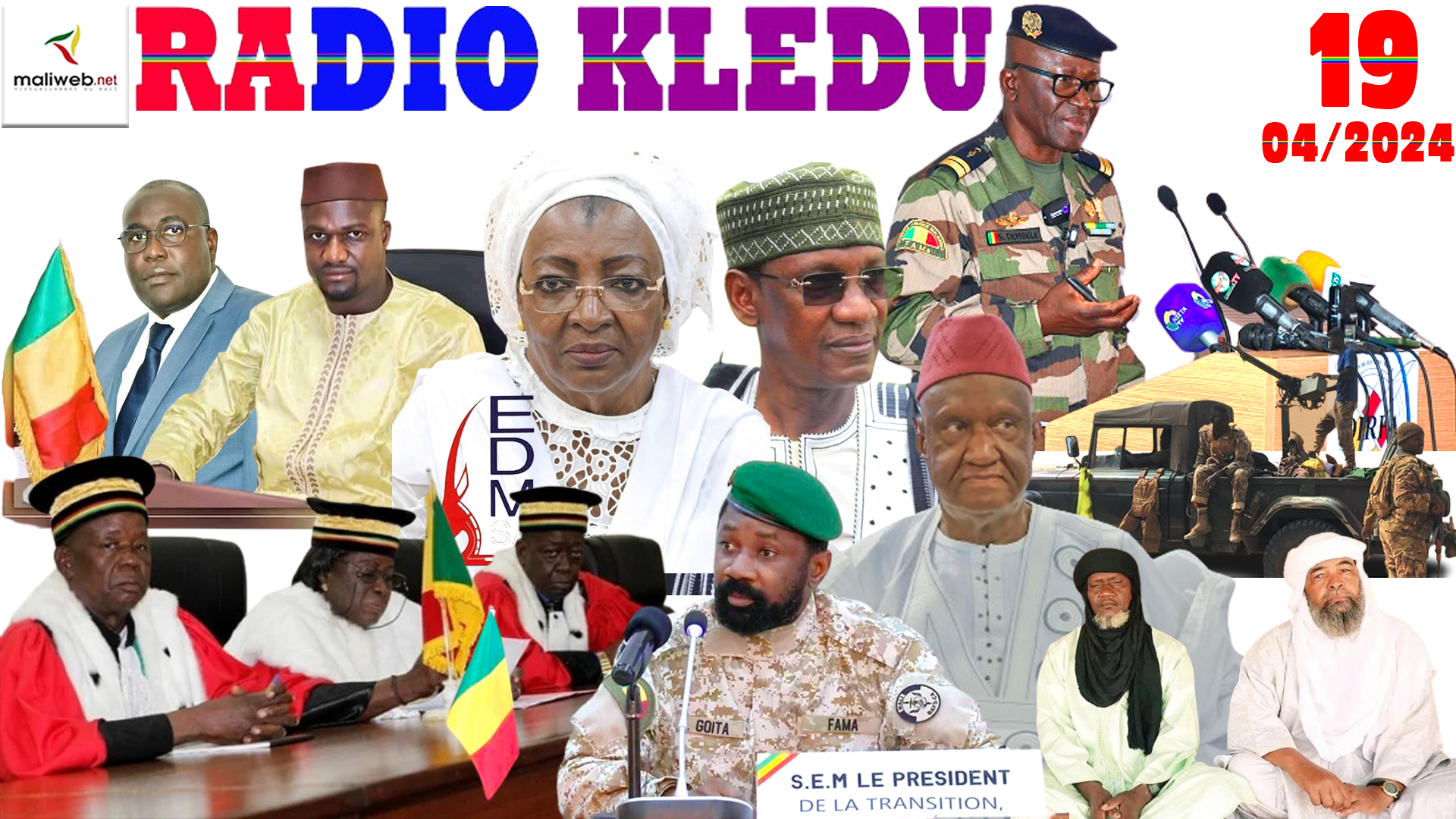 La Revue de Presse de la RADIO KLEDU du 19 AVRIL 2024