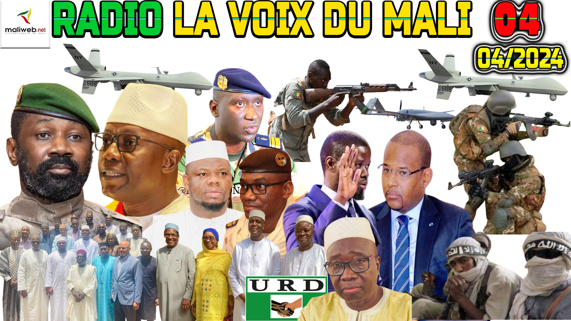 La Revue de Presse de la RADIO LA VOIX DU MALI du 04 AVRIL 2024