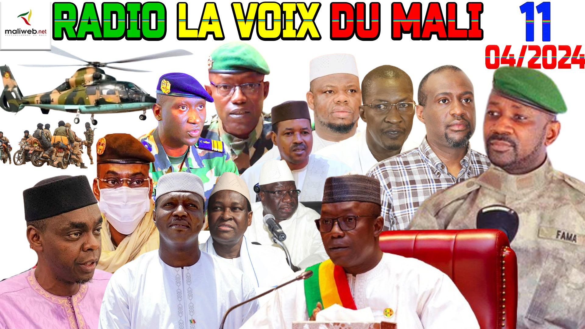La Revue de Presse de la RADIO LA VOIX DU MALI du 11 AVRIL 2024