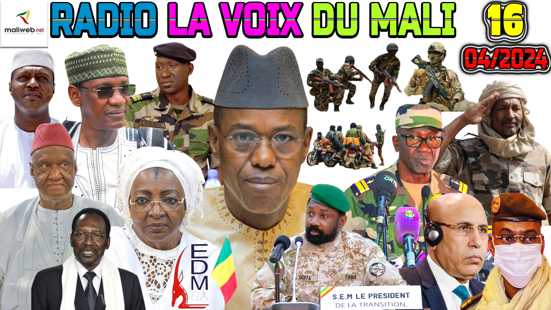 La Revue de Presse de la RADIO LA VOIX DU MALI du 16 AVRIL 2024