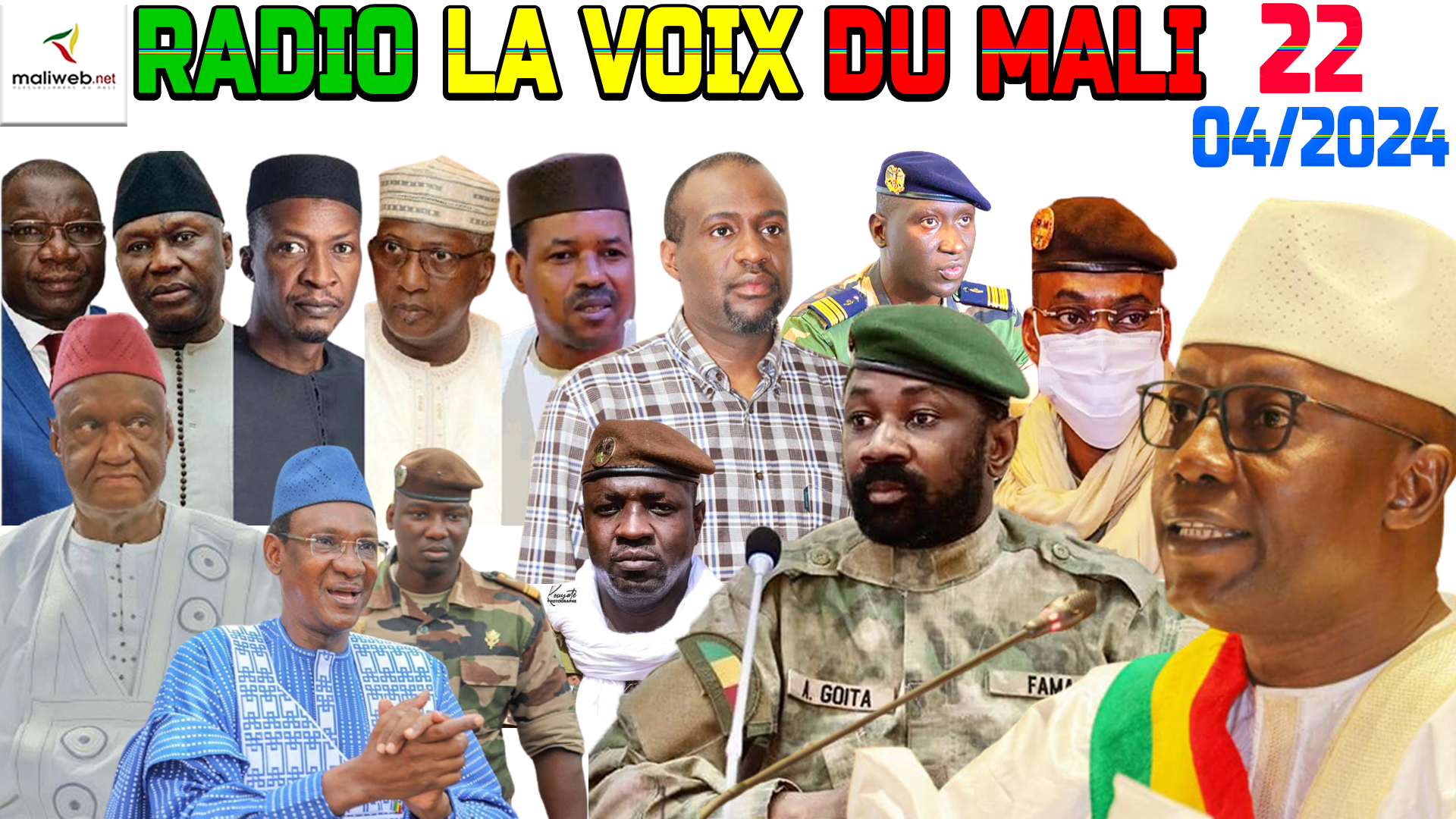 La Revue de Presse de la RADIO LA VOIX DU MALI du 22 AVRIL 2024