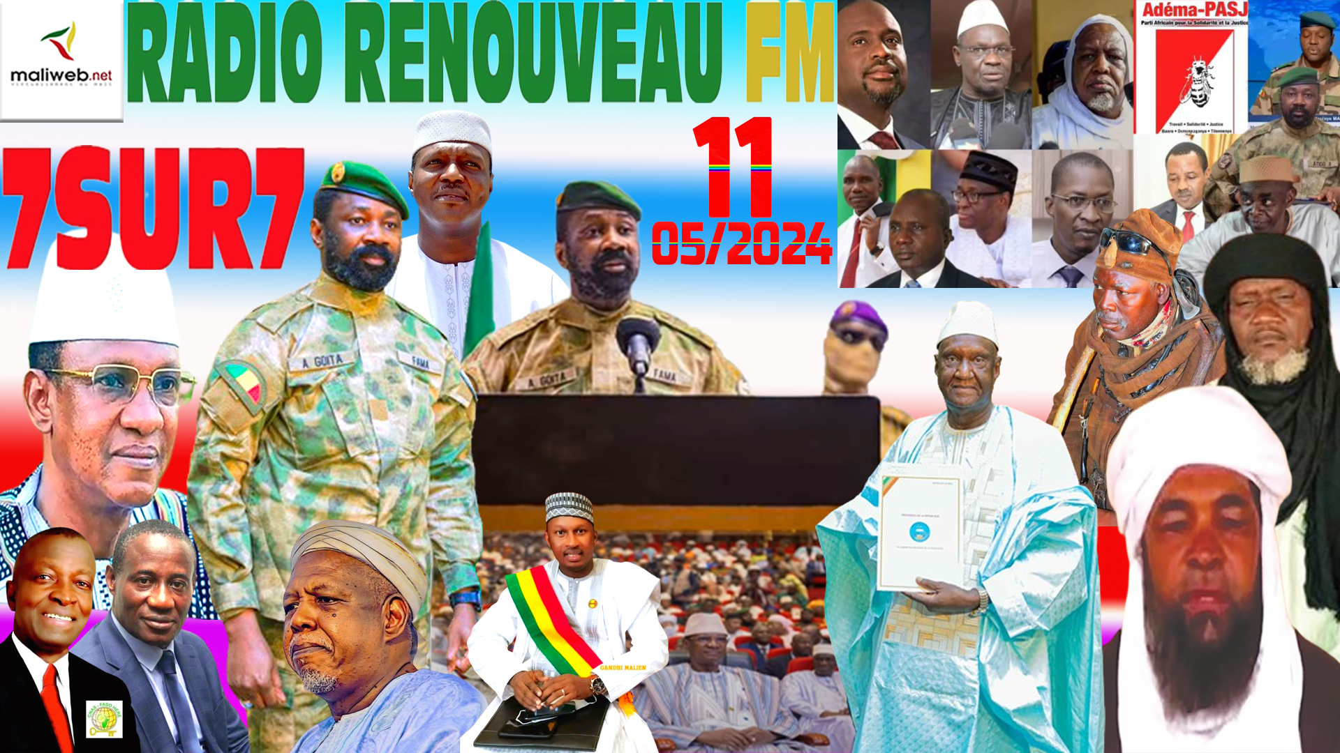 Emission 7SUR7 de la RADIO RENOUVEAU FM du 11 MAI 2024