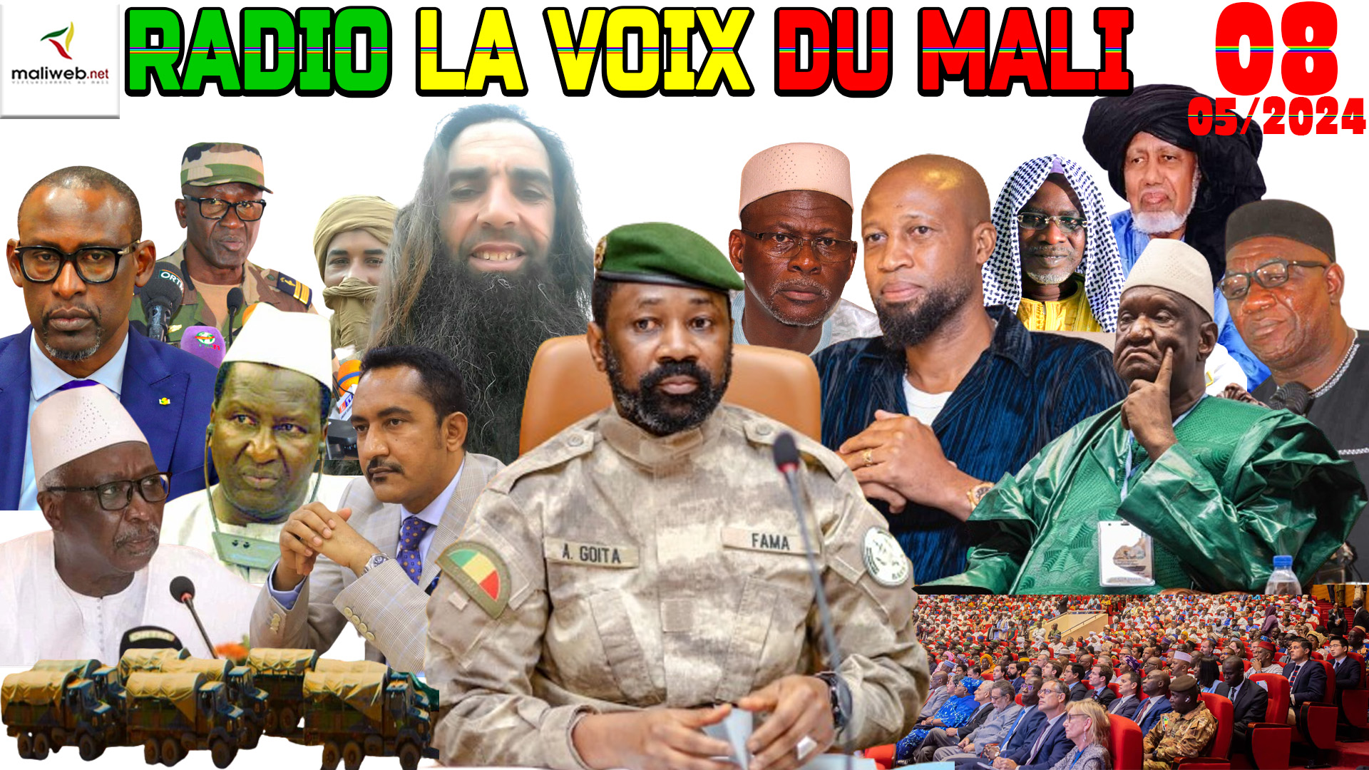 La Revue de Presse de la RADIO LA VOIX DU MALI du 08 MAI 2024